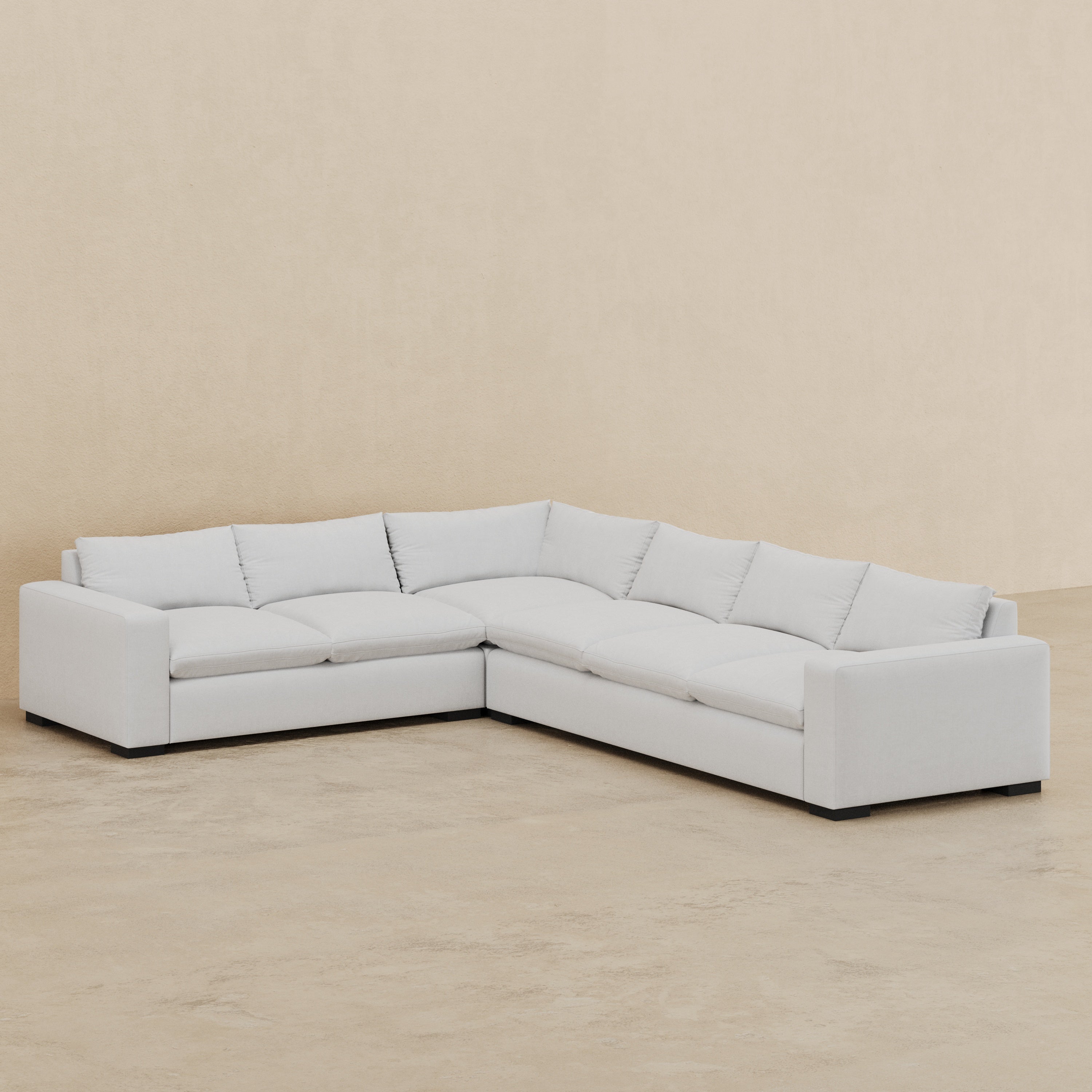 Isla 2 x 3 Sectional (Custom) 36" Compact Depth LHF Arm Loveseat Corner RHF Arm Sofa #MWS Options 1