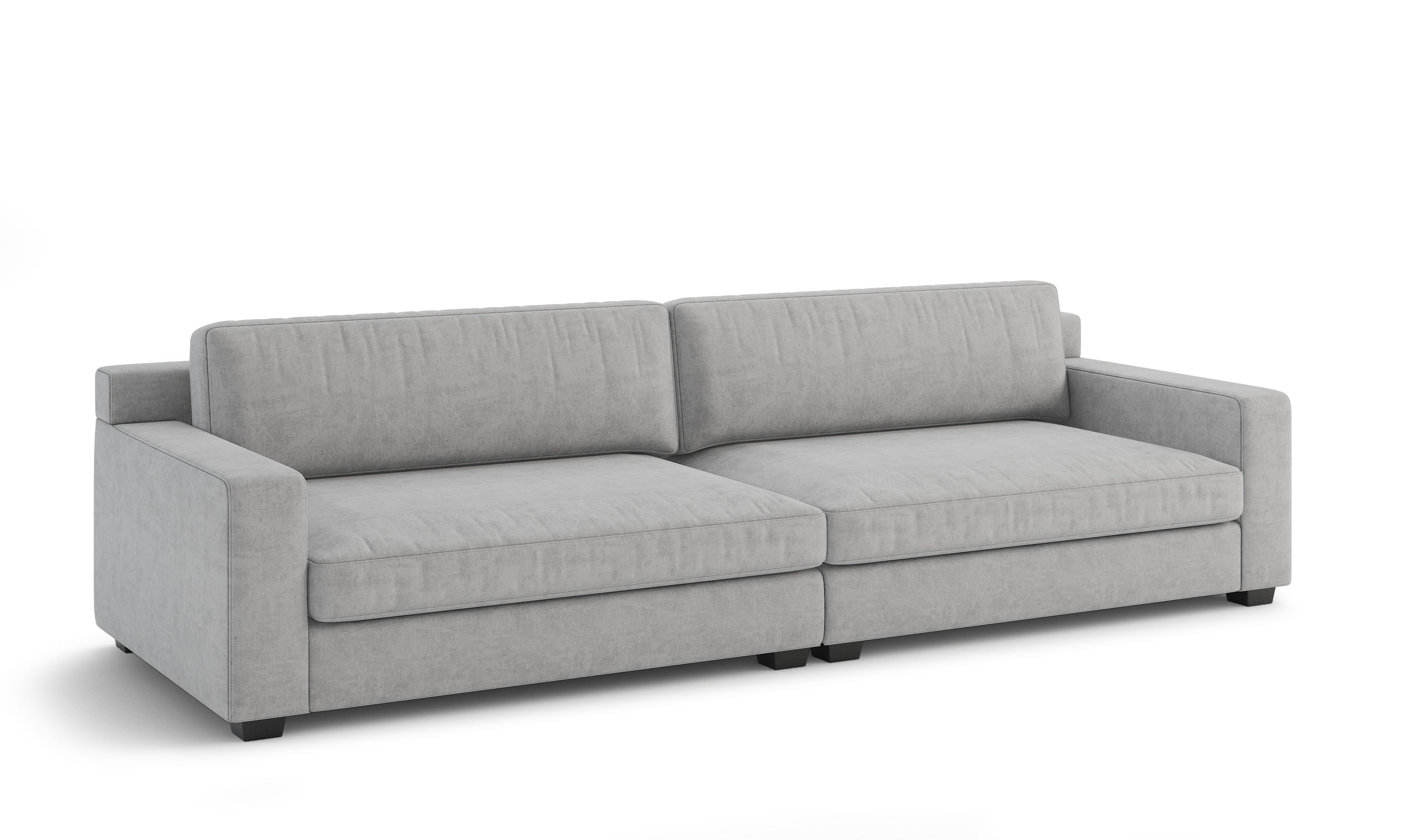 Paloma XL Sofa (Custom) Down Alternative (Microgel) Wrap w Qualux Foam Core #MWS Options 1 Sinuous (Non-Sag) Springs