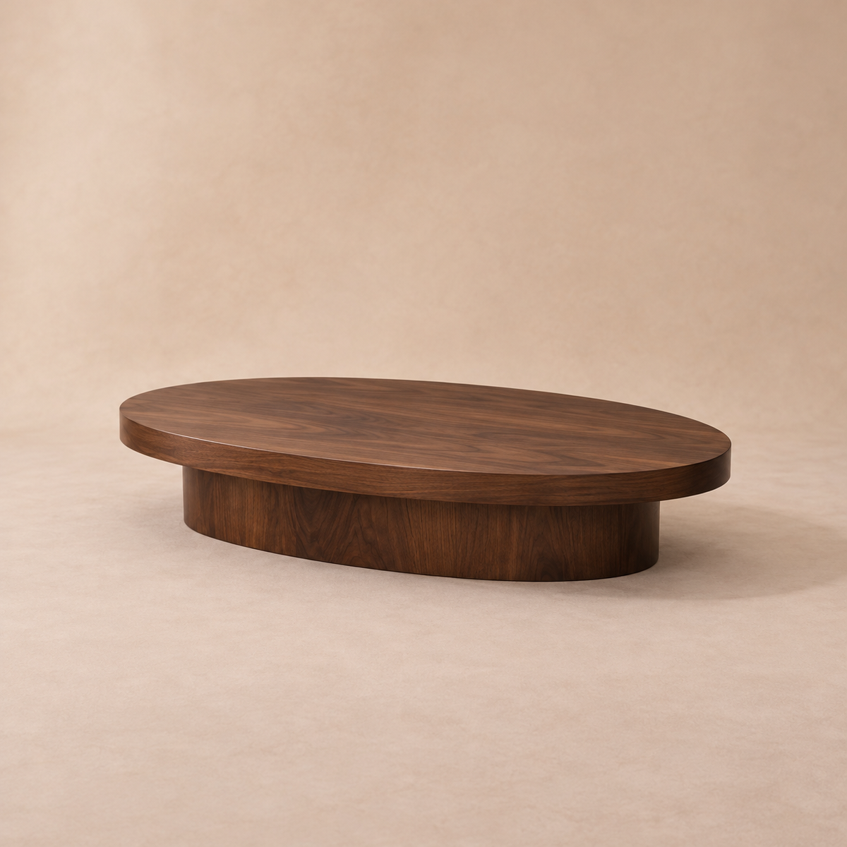 Oval Coffee Table Walnut