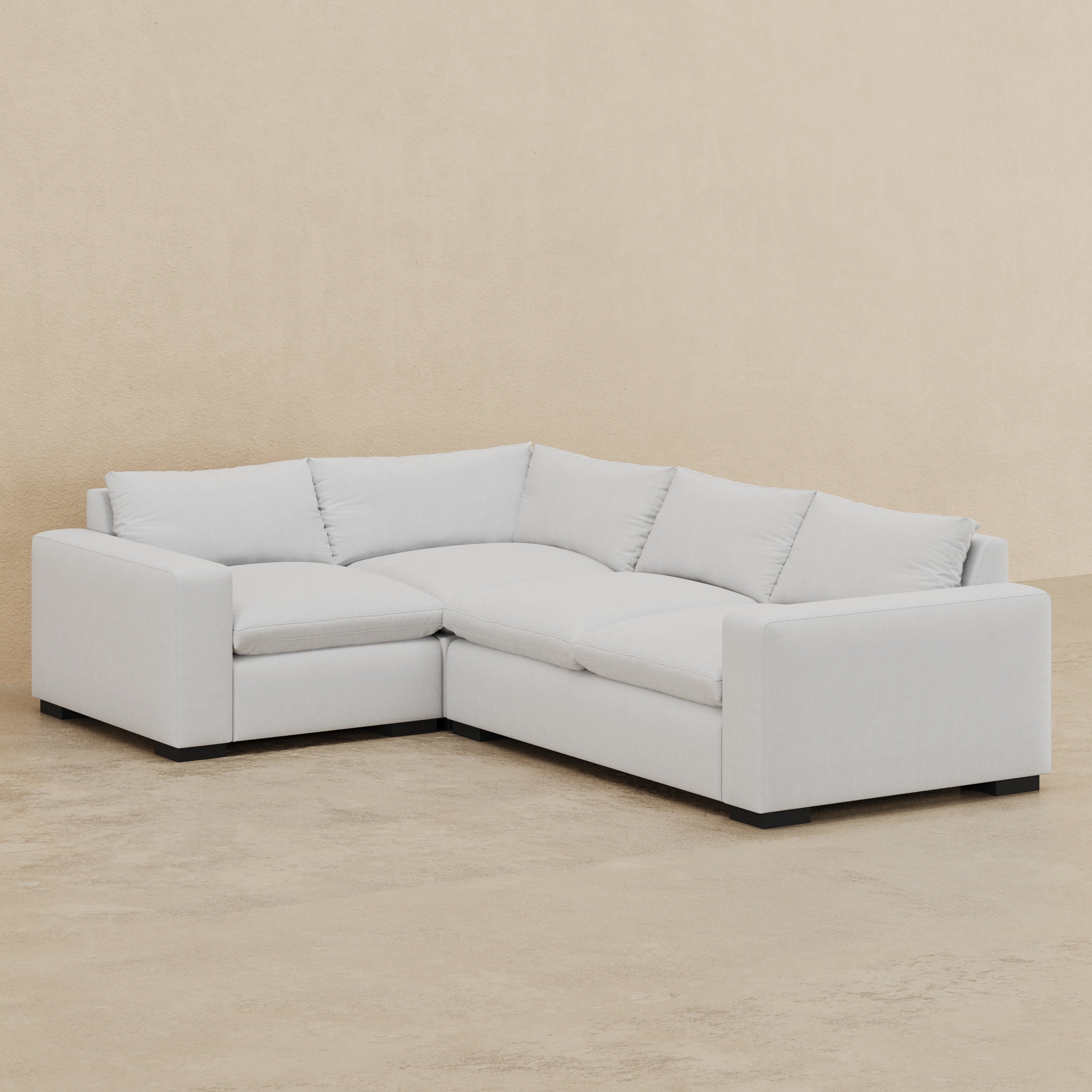 Isla 2 x 1 Sectional (Custom) 40" Comfy Depth LHF Corner Loveseat & RHF Loveseat #MWS Options 1