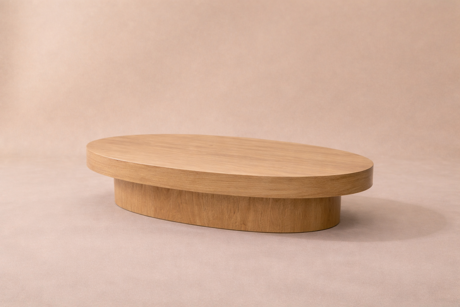 Oval Coffee Table (Custom) White Oak