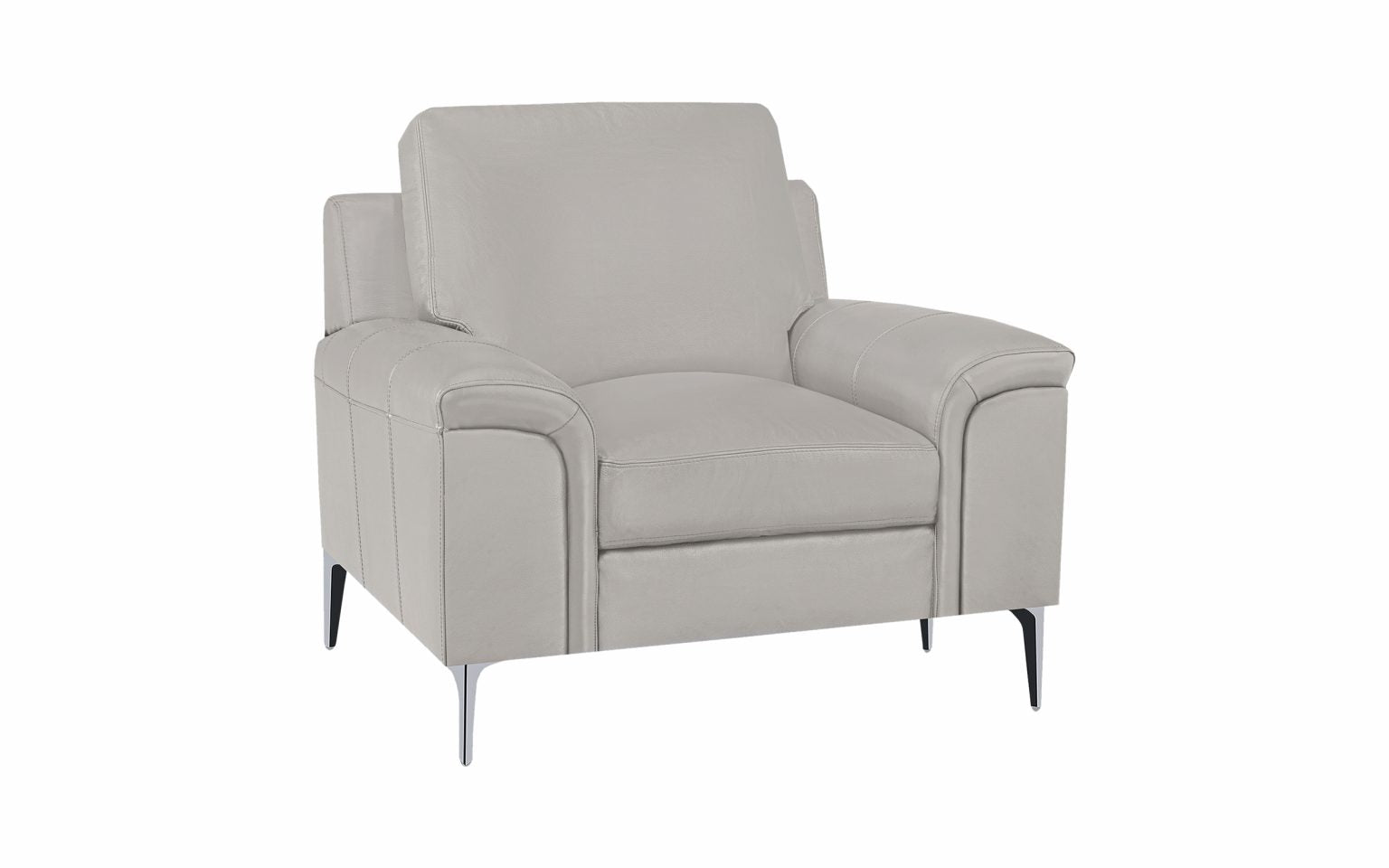 Alma Chair - Top Grain Leather Cloud Grey