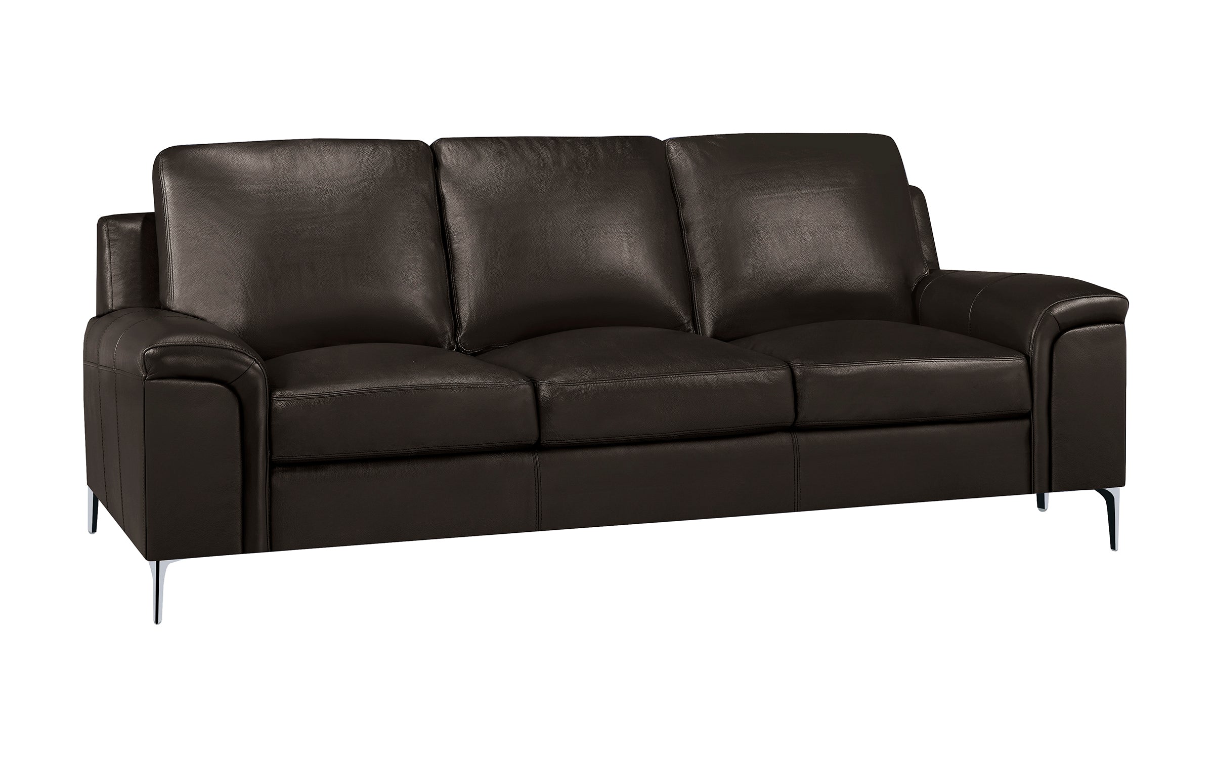 Alma Sofa - Top Grain Leather Mocha