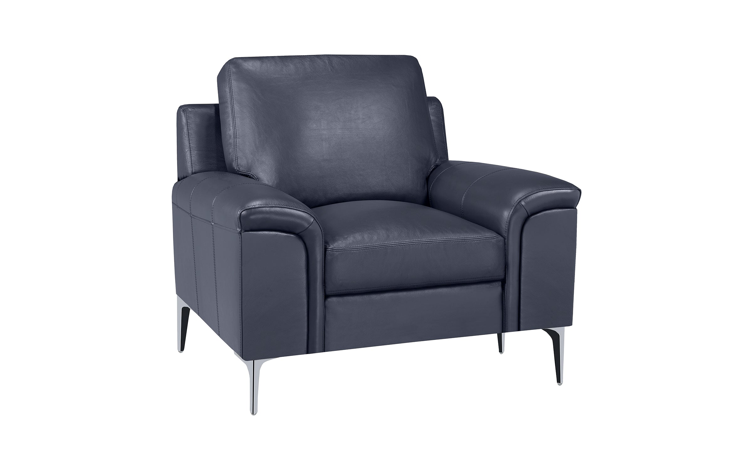 Alma Chair - Top Grain Leather Navy