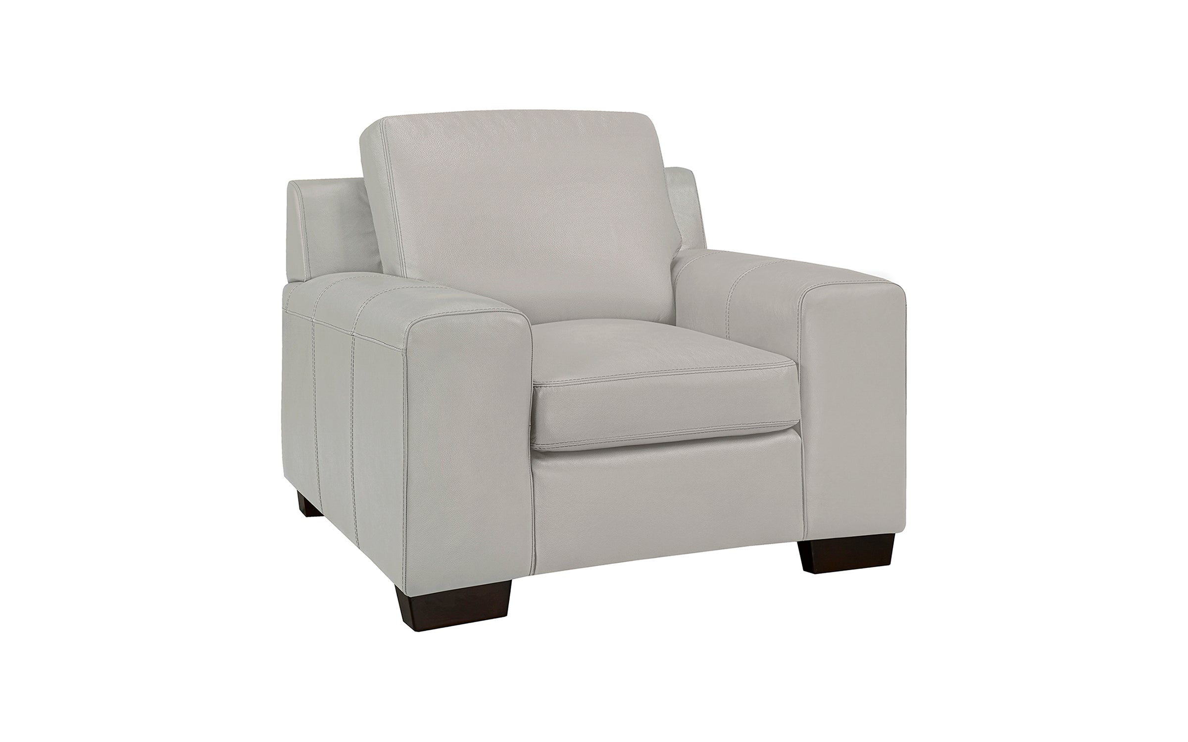 Bailey Chair - Top Grain Leather Cloud Grey