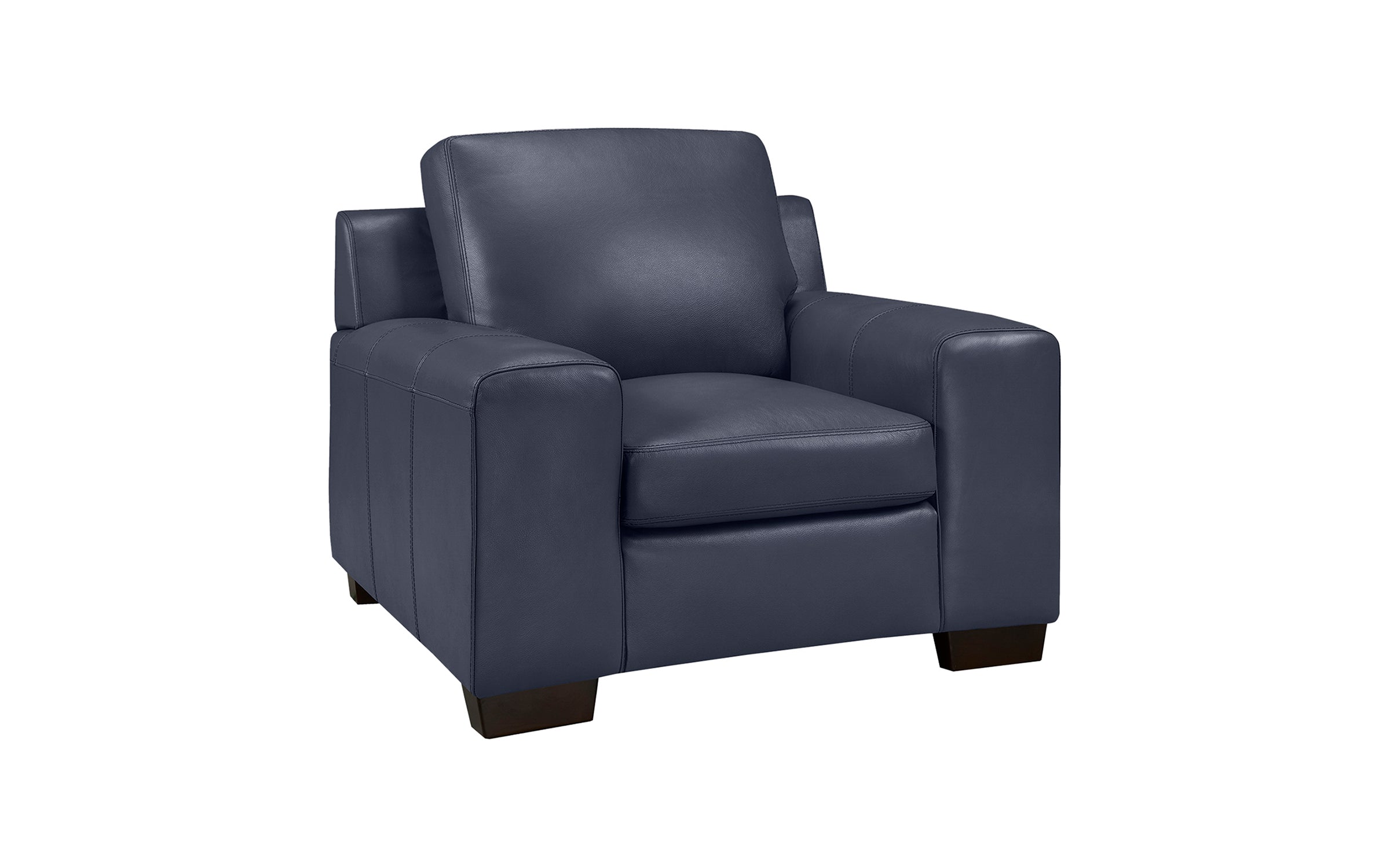 Bailey Chair - Top Grain Leather Navy