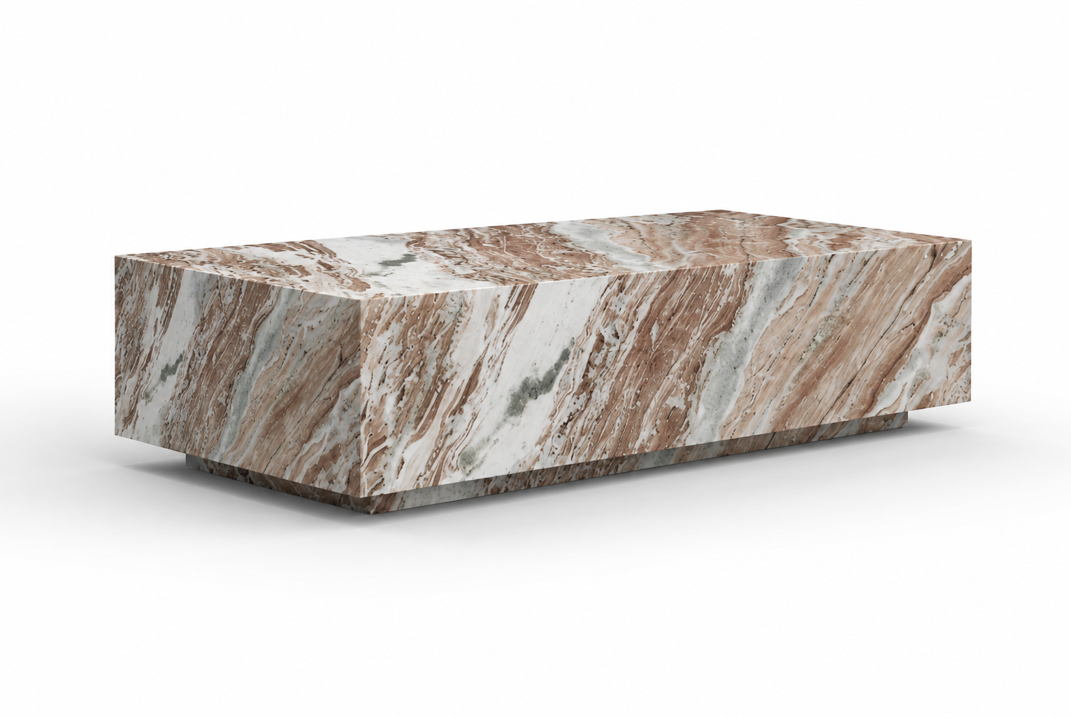 Monolith Coffee Table - Alabaster Marble