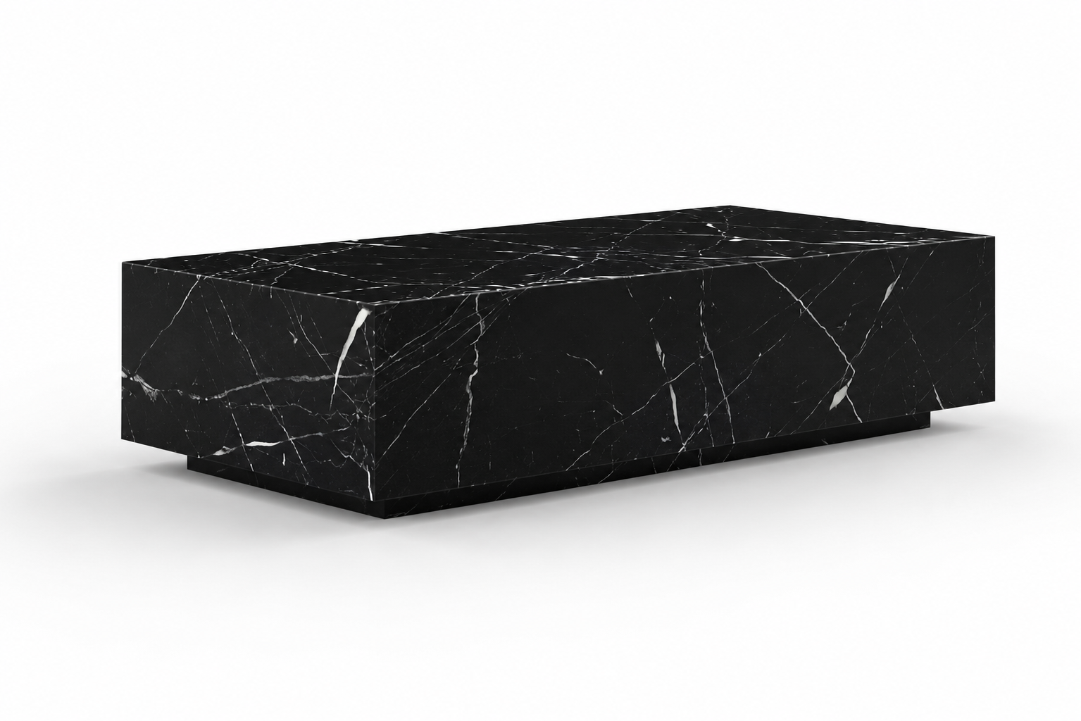 Monolith Coffee Table - Black Marble