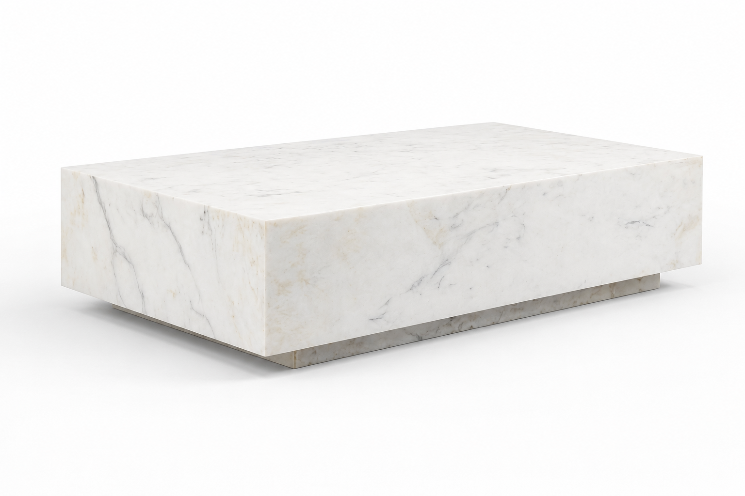 Monolith Coffee Table - White Marble