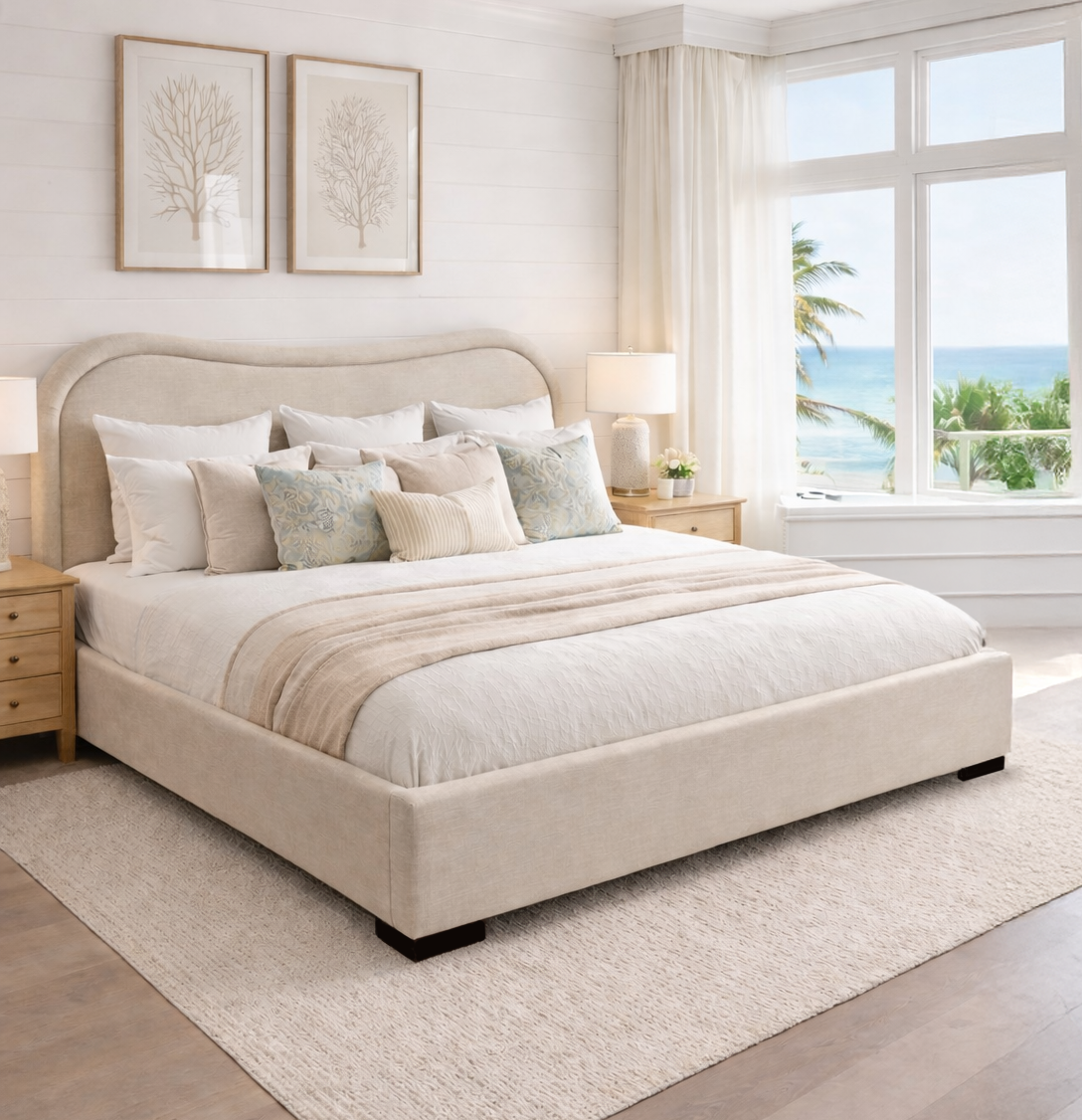 Juniper Platform Bed (Custom) Double 62"H #MWS Options 1