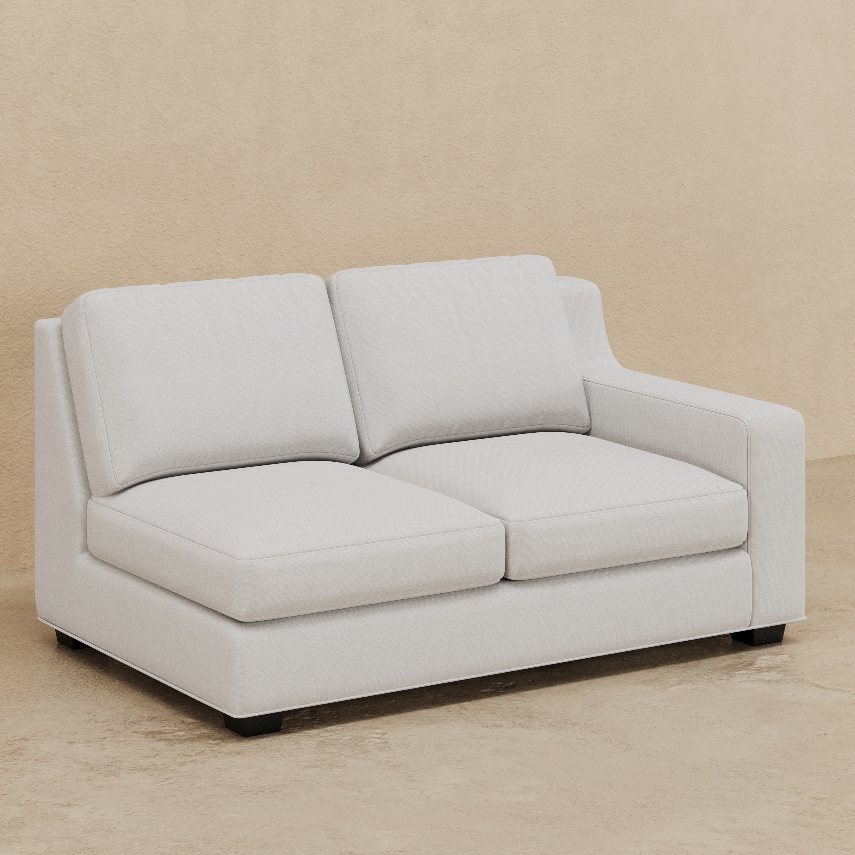 Sardinia One Arm Loveseat (Custom) Right-Hand Facing Arm
