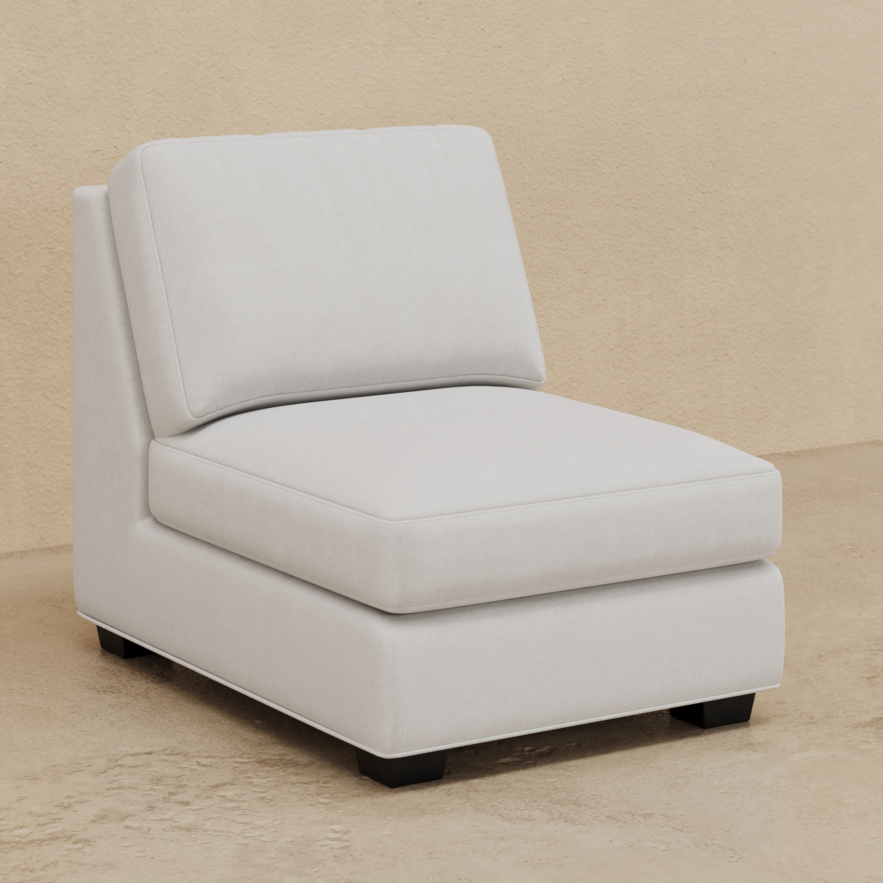 Sardinia Armless Chair (Custom) 38" Classic Depth #MWS Options 3