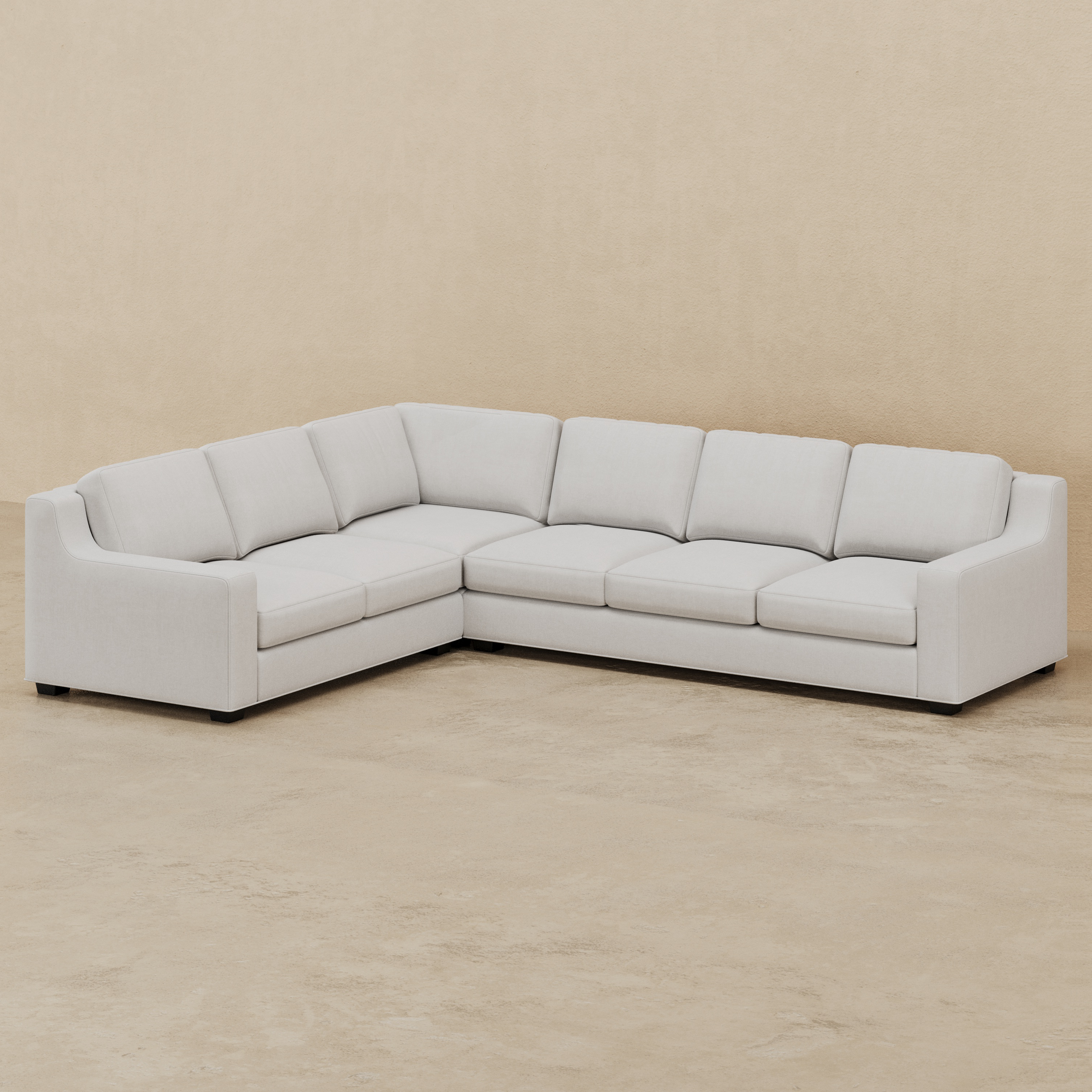 Sardinia 2 x 3 Sectional (Custom) Right-Hand Facing Sofa 38" Classic Depth #MWS Options 3