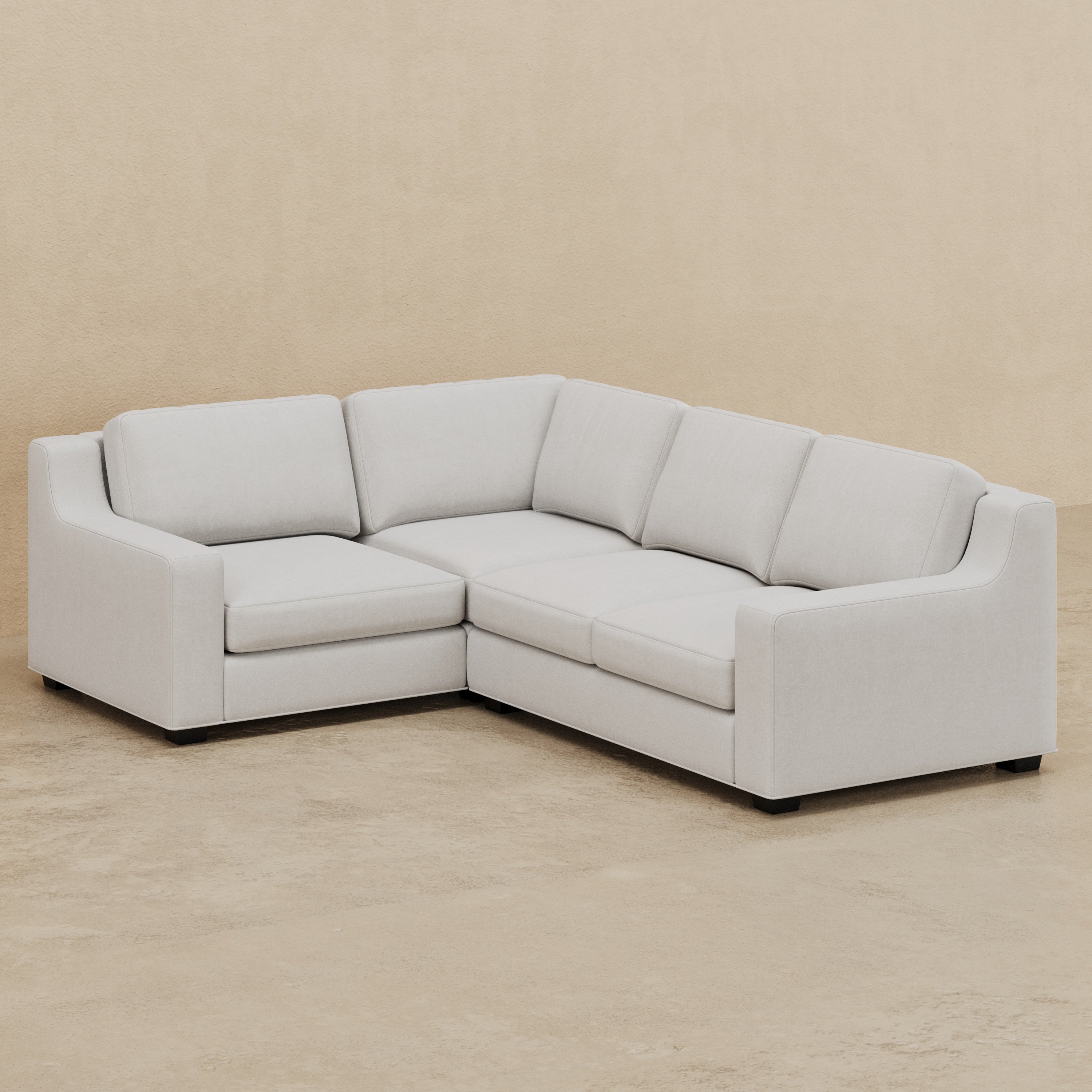 Sardinia 2 x 1 Sectional (Custom) LHF Arm Chair #MWS Options 2 40" Comfy Depth