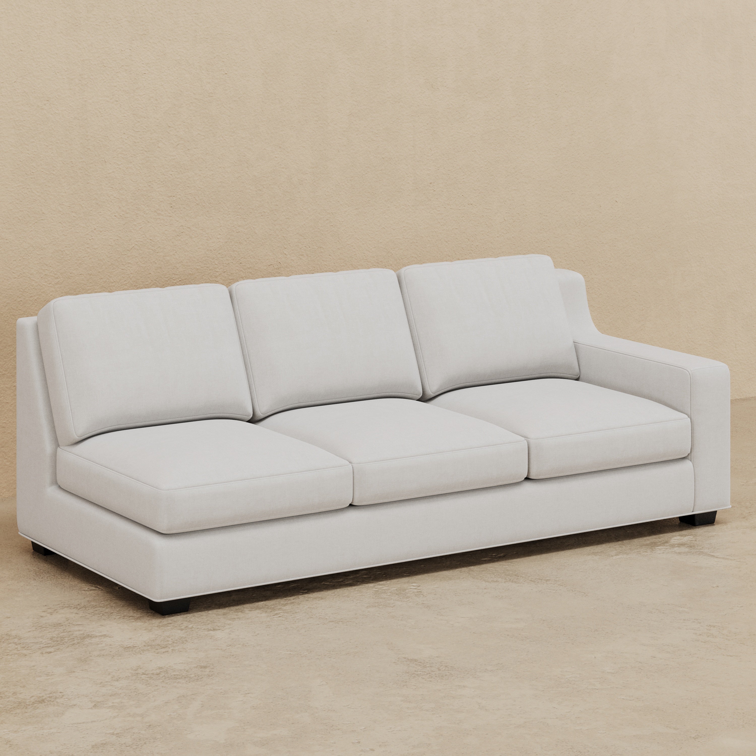 Sardinia One Arm Sofa (Custom) 🇨🇦 Right-Hand Facing Arm