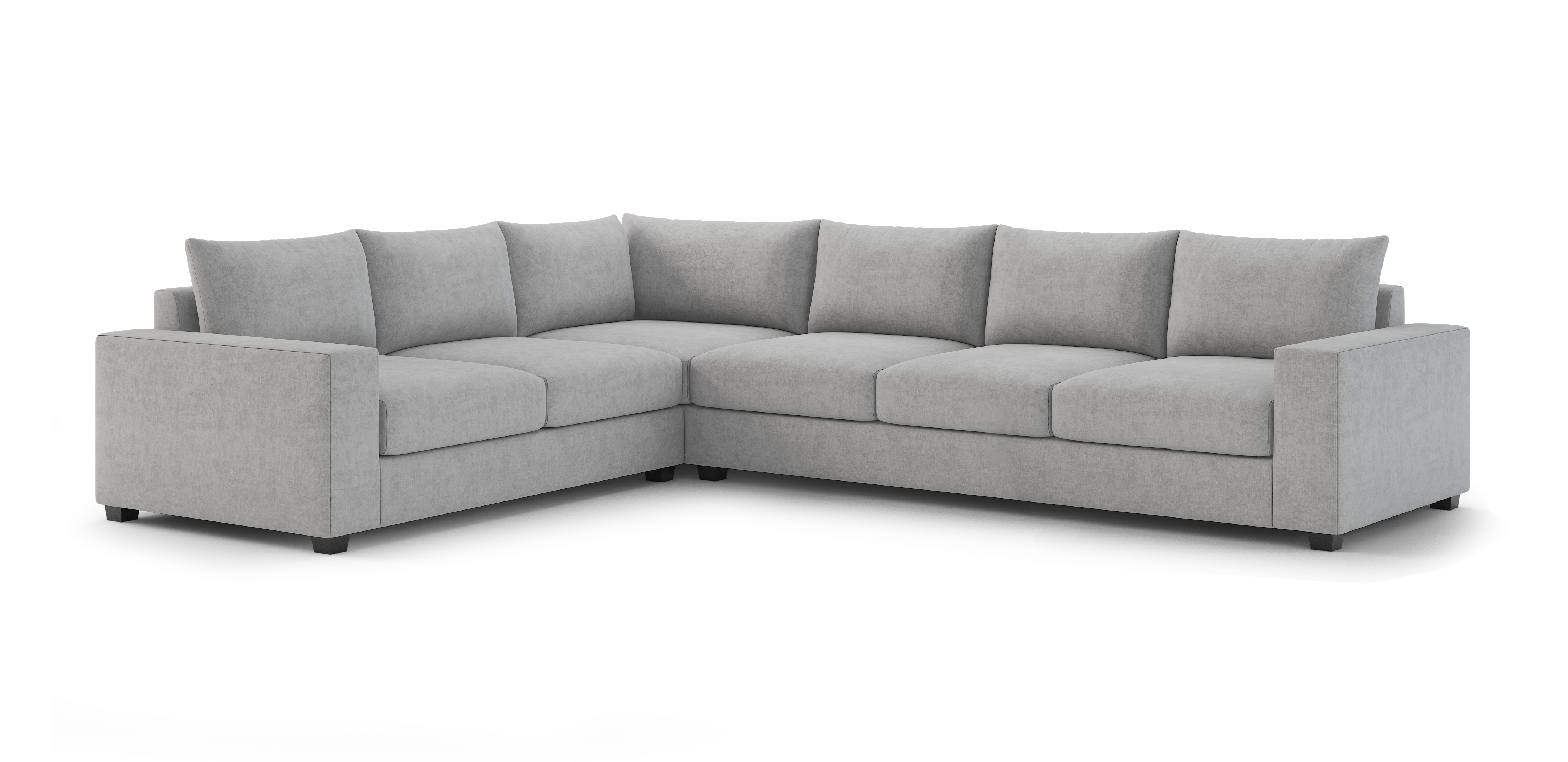 Stanton 2 x 3 Sectional (Custom) 36" Compact Depth LHF Arm Loveseat Corner RHF Arm Sofa #MWS Options 2056911041