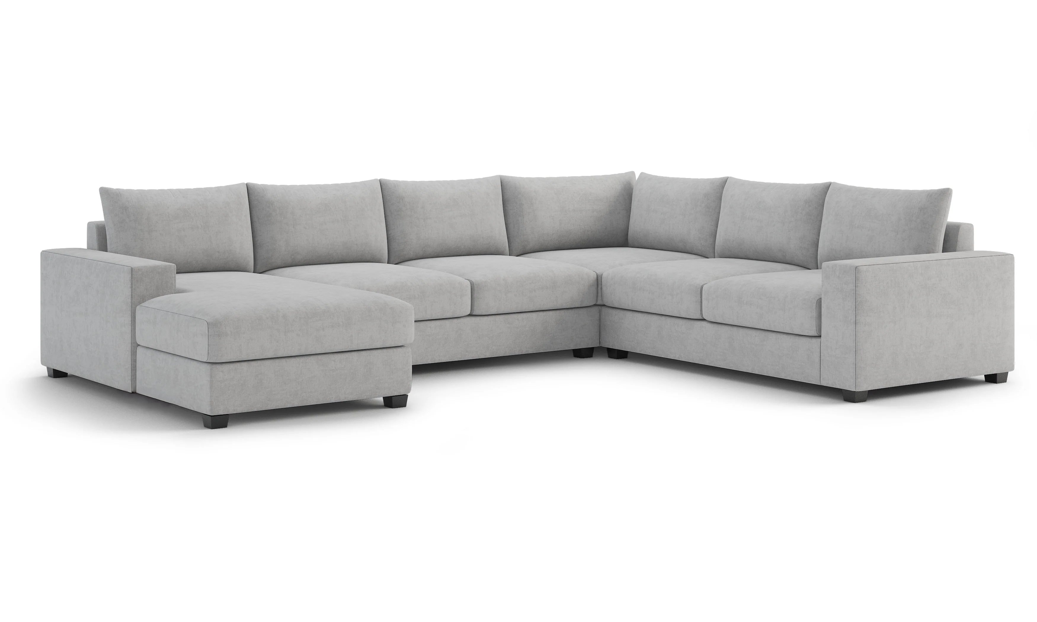 Stanton II XL Sectional (Custom) 40" Comfy Depth LHF Arm Chaise #MWS Options 1