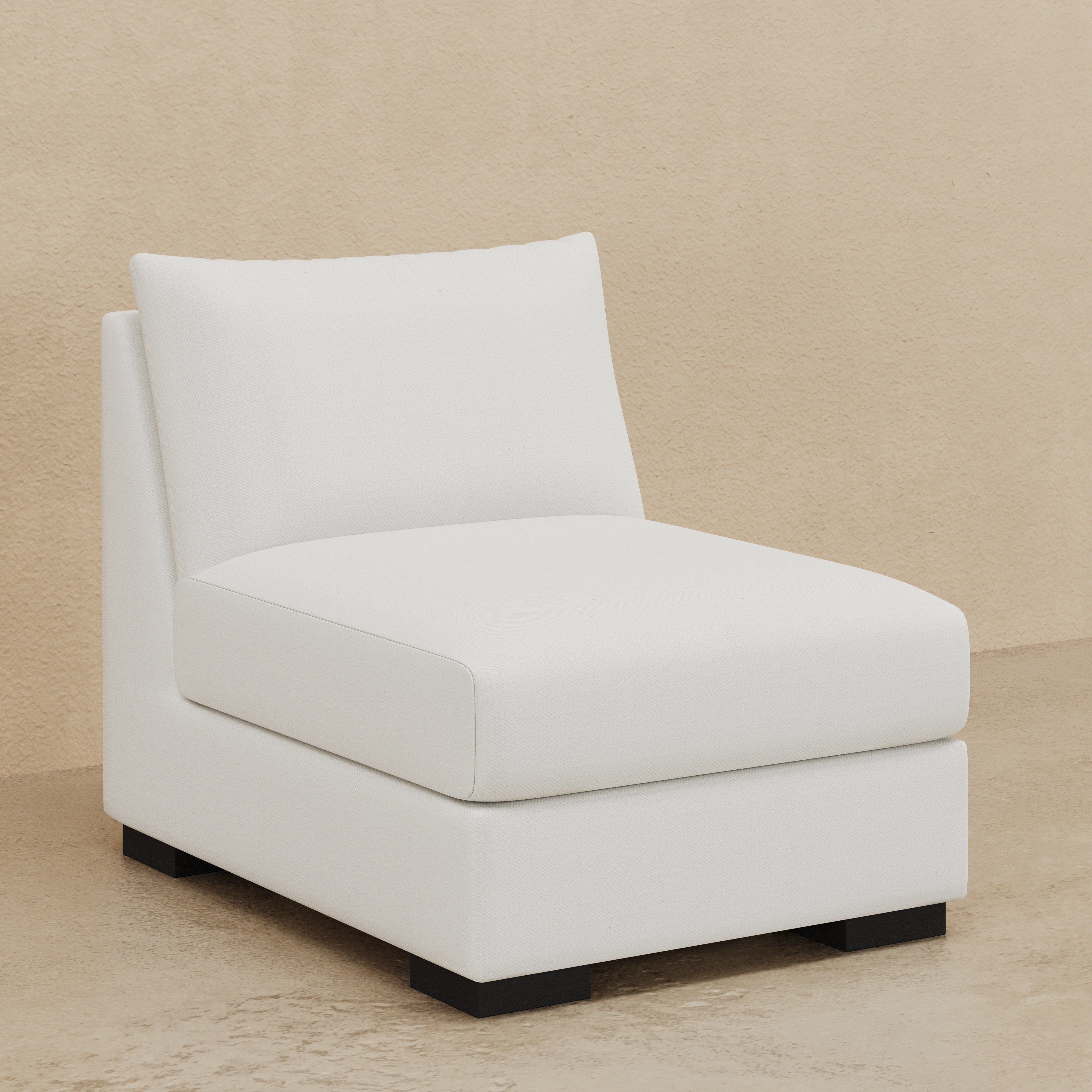 Stanton II Armless Chair (Custom) 40" Comfy Depth #MWS Options 3