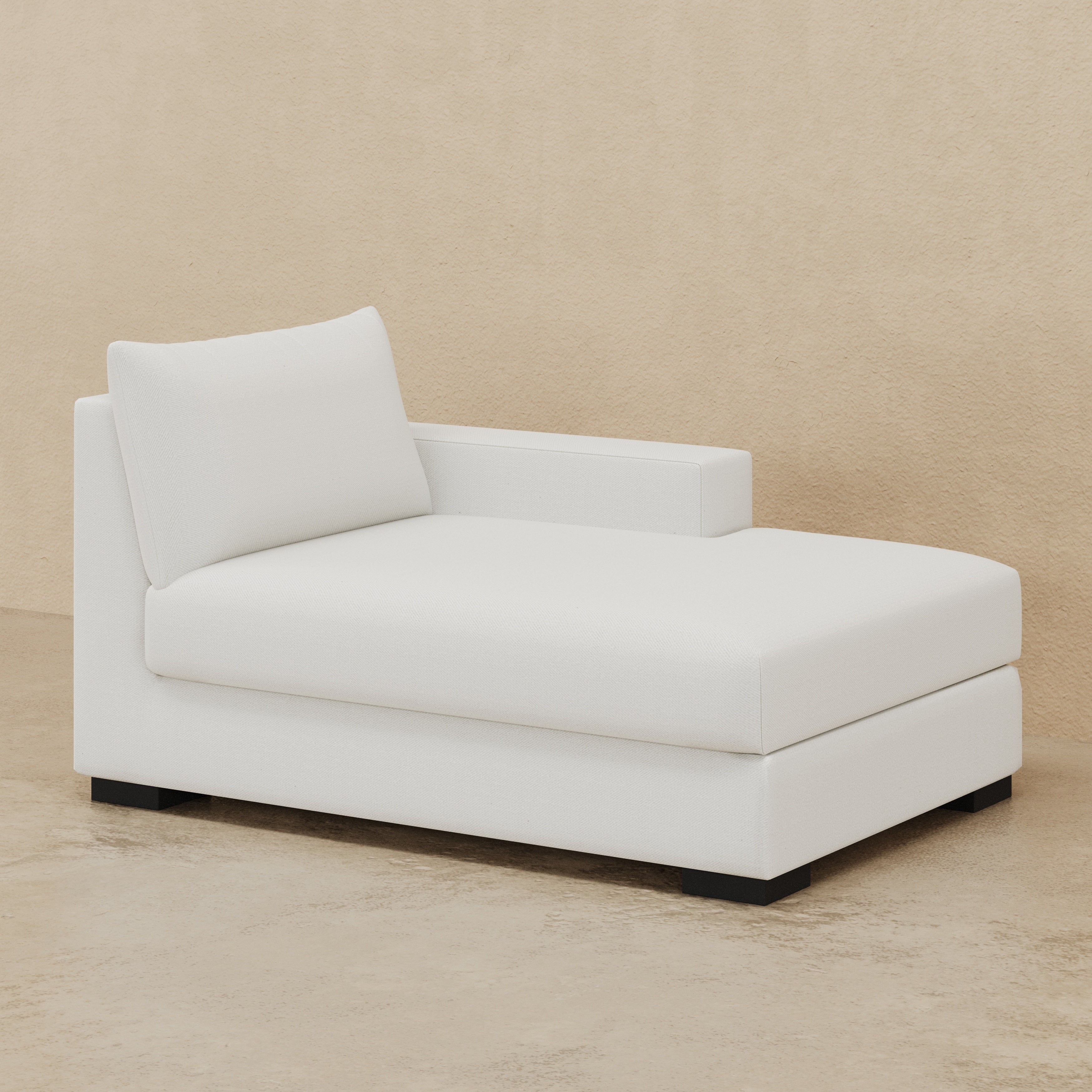 Stanton II Arm Chaise (Custom) 46" Luxe Depth RHF Arm Chaise #MWS Options 2