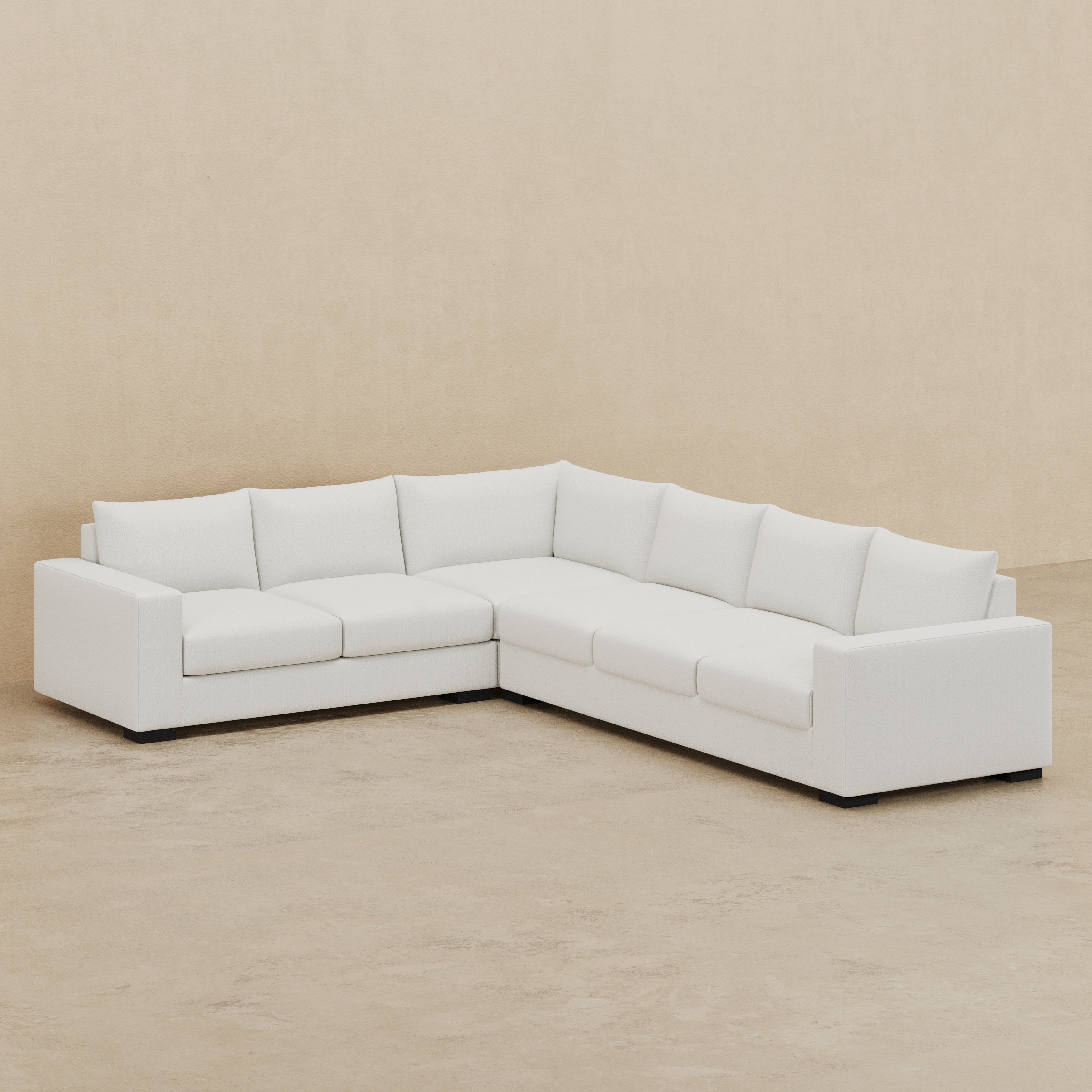 Stanton II 2 x 3 Sectional (Custom) 36" Compact Depth LHF Arm Loveseat Corner RHF Arm Sofa #MWS Options 1