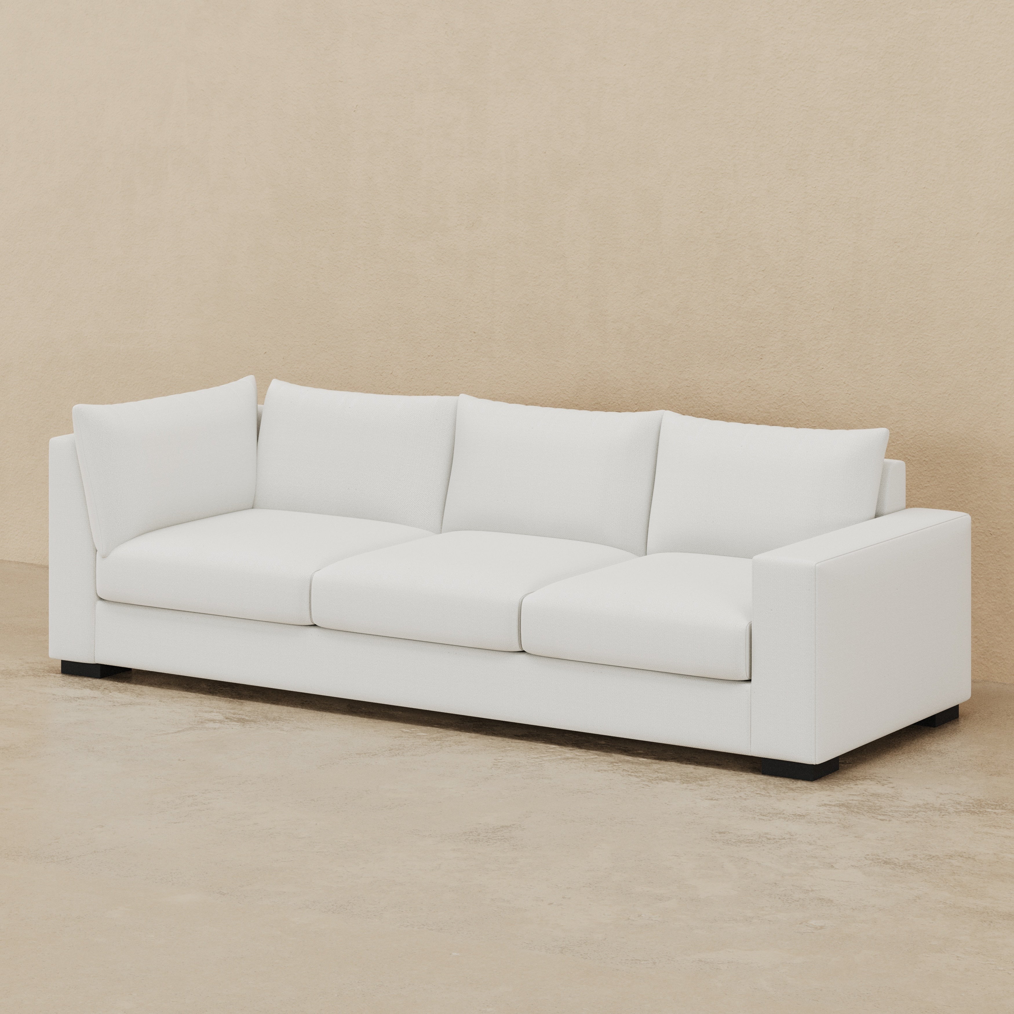 Stanton II Corner Sofa (Custom) 40" Comfy Depth RHF Corner Sofa #MWS Options 3