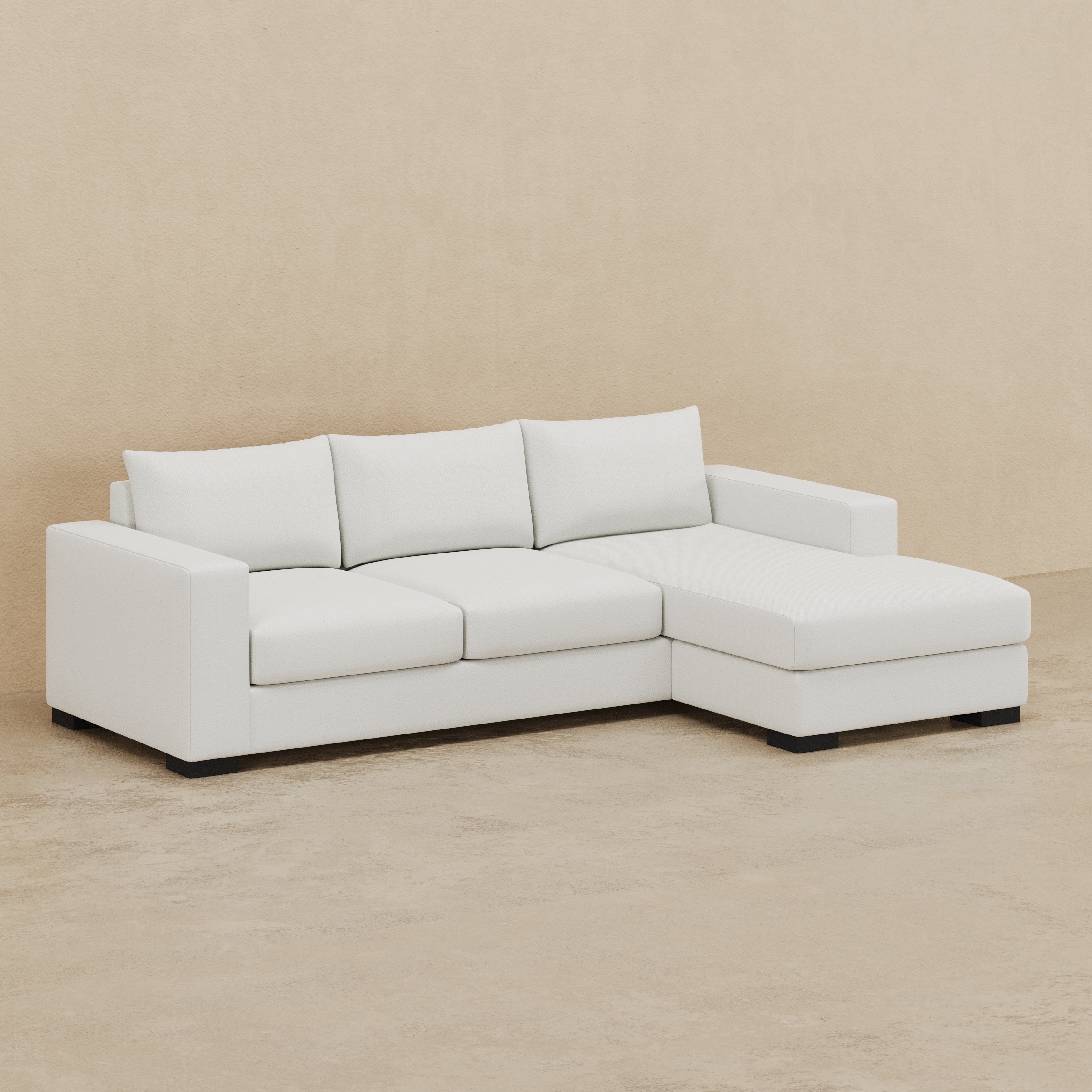 Stanton II Arm Chaise Sectional (Custom) 40" Comfy Depth LHF Loveseat & RHF Arm Chaise #MWS Options 7