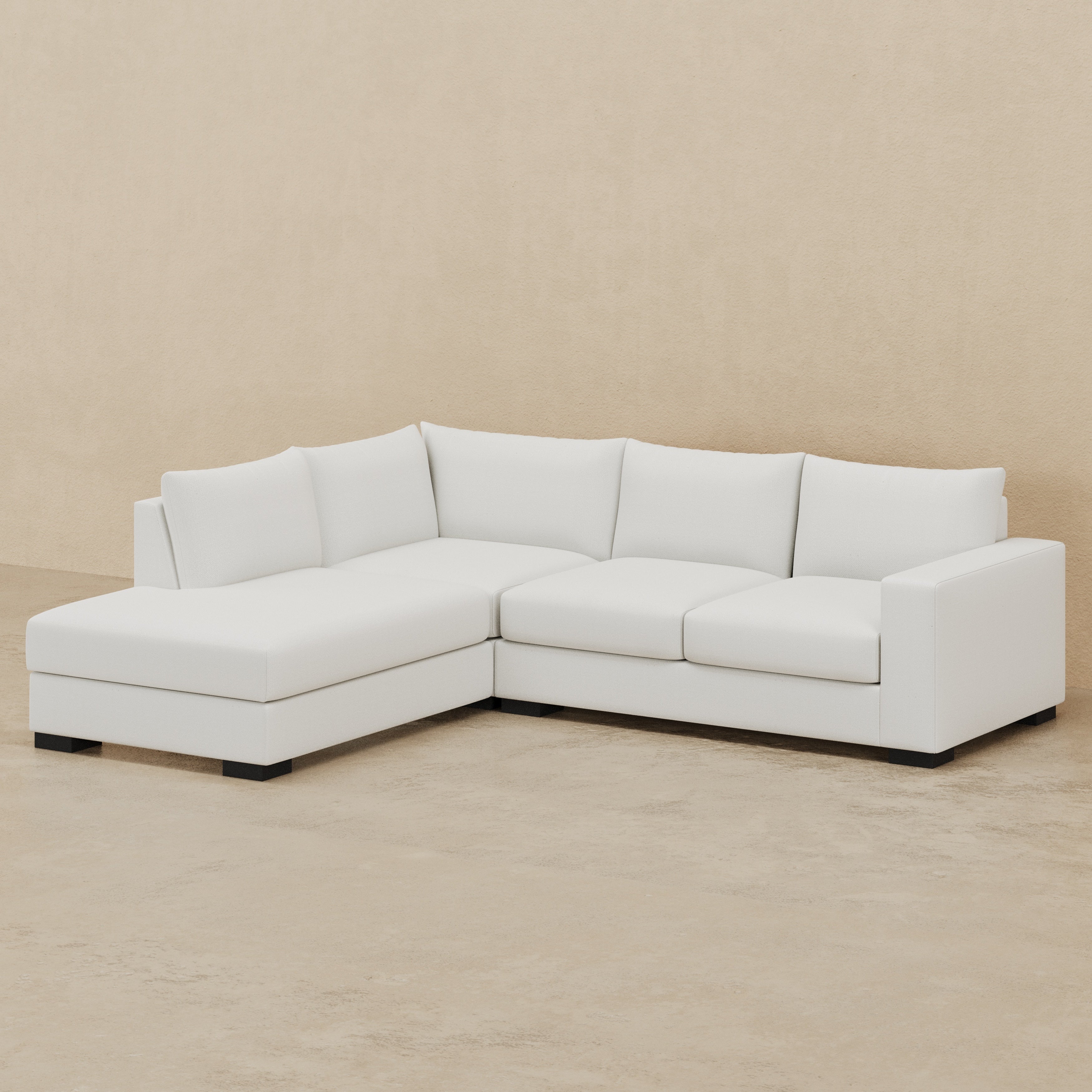 Stanton II Corner Chaise Sectional (Custom) 40" Comfy Depth LHF Corner Chaise #MWS Options 3