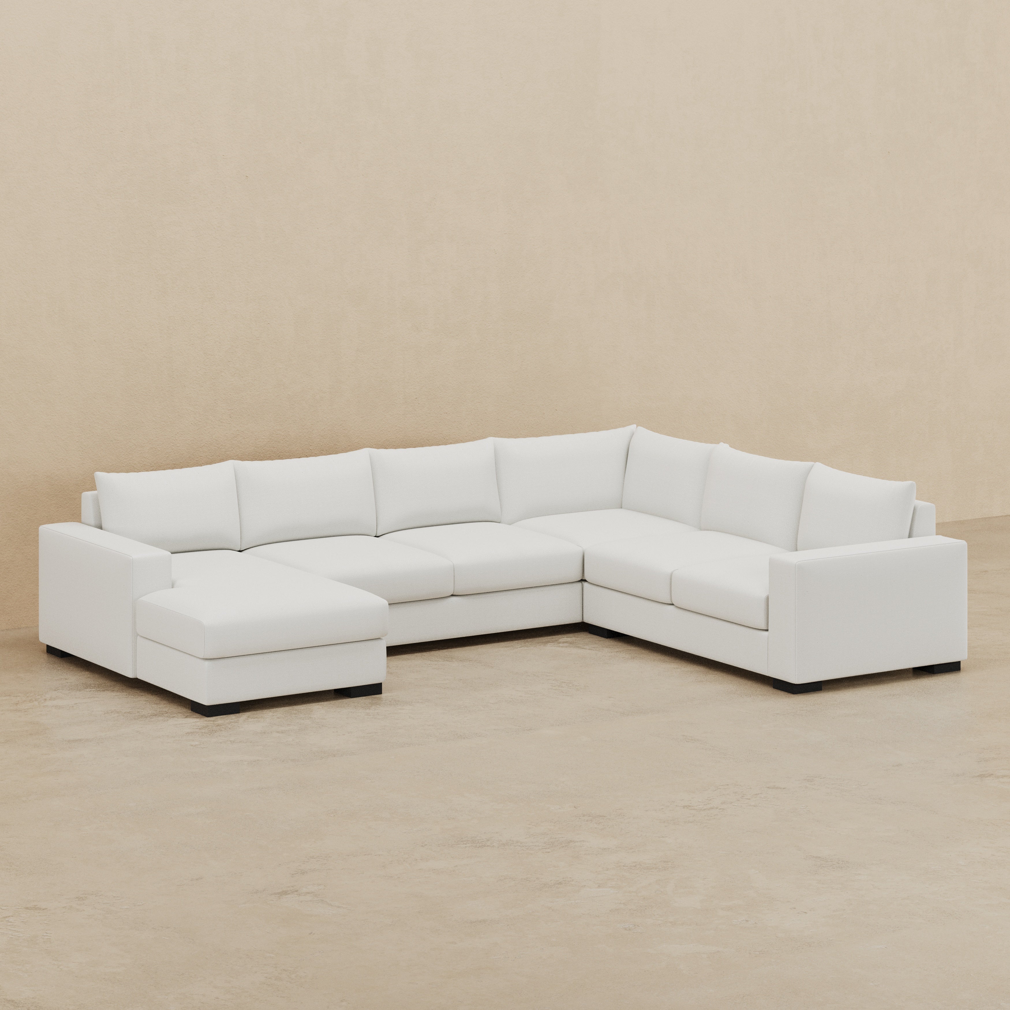 Stanton II XL Sectional (Custom) 40" Comfy Depth LHF Arm Chaise #MWS Options 4