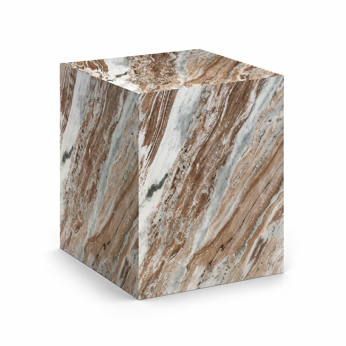 Monolith Accent Table - Alabaster Marble