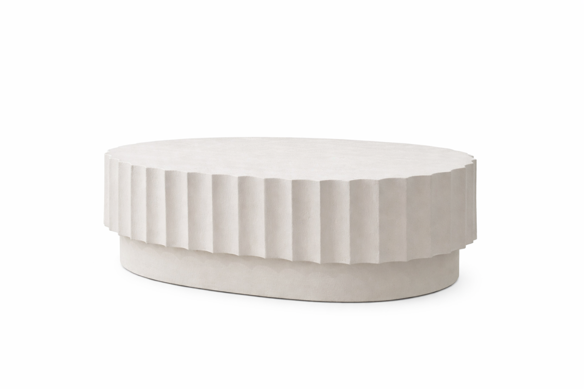 Fluted Coffee Tables - White