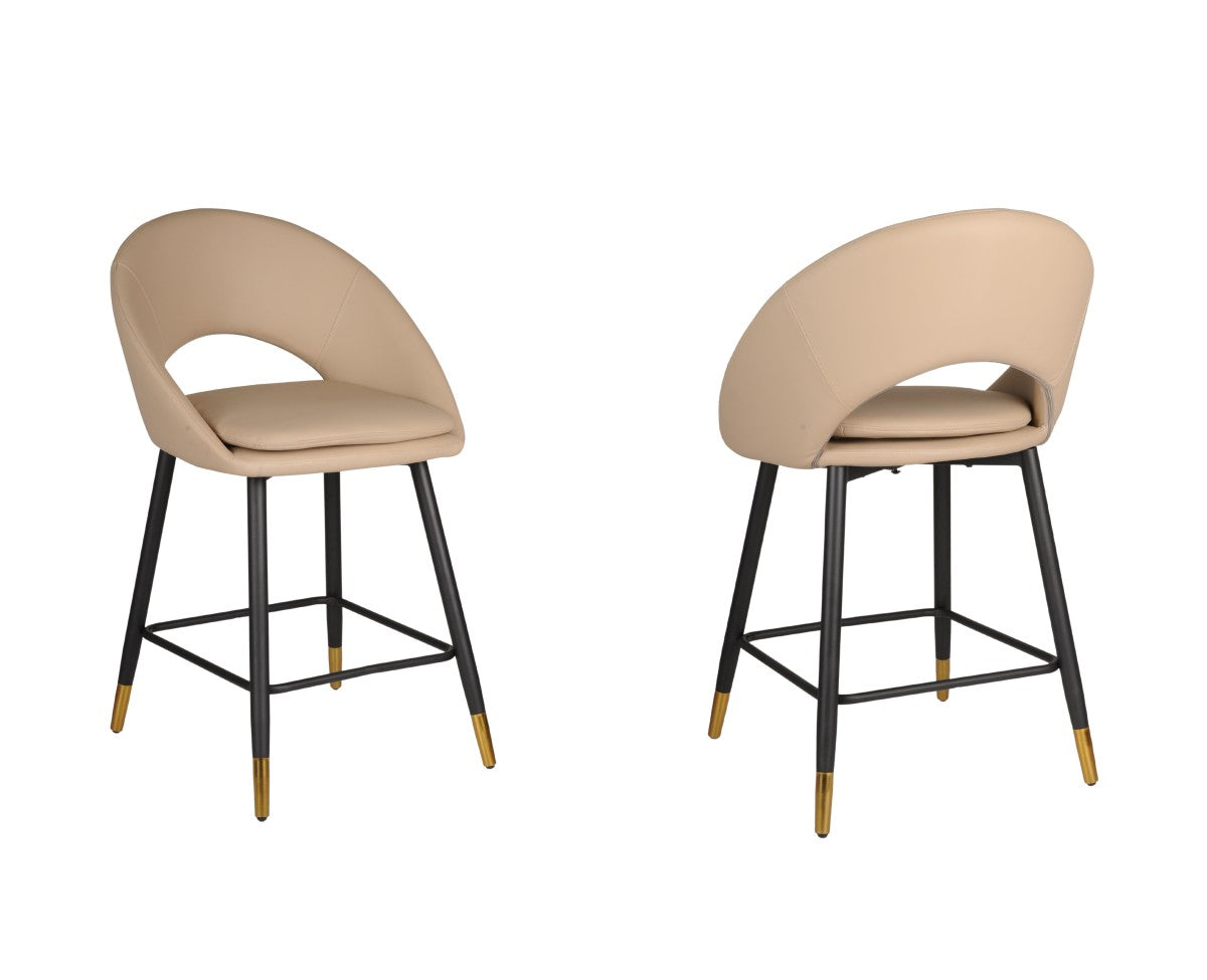 Mila Counter Stool (Set of 2) Beige