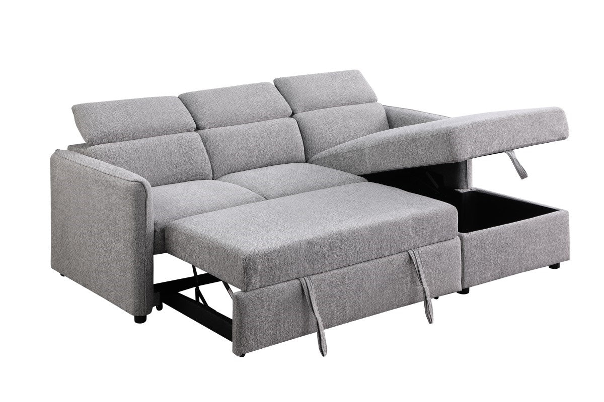 Ellis Sectional Sleeper Bed - Grey