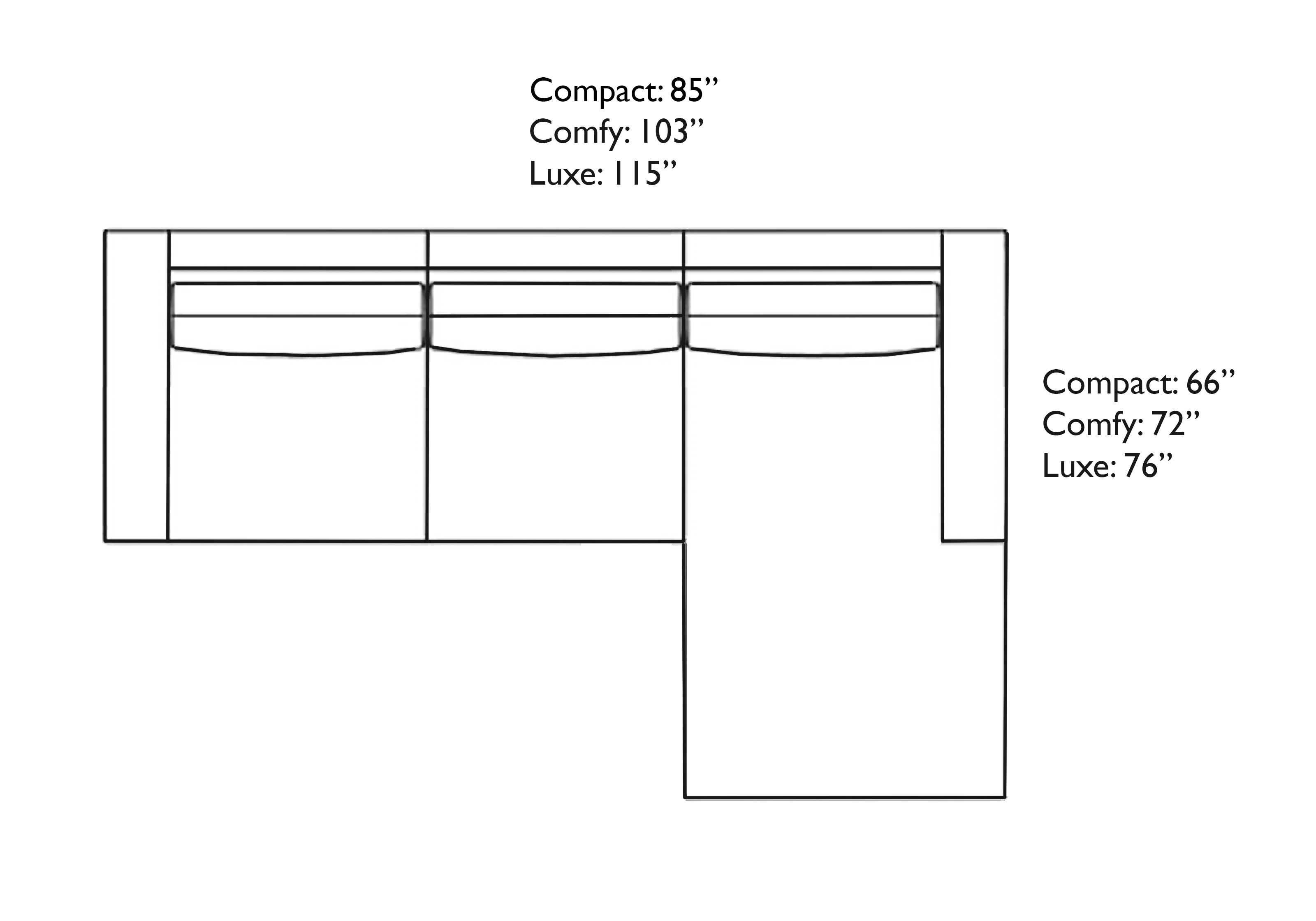 Isla Arm Chaise Sectional (Custom)