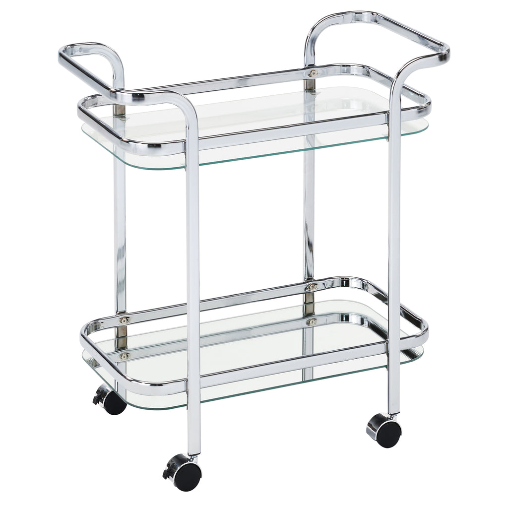 Candace & Basil Furniture |  2 - Tier Trolley - Chrome