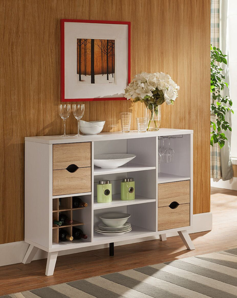 Abstract Buffet (White) | Candace and Basil Furniture