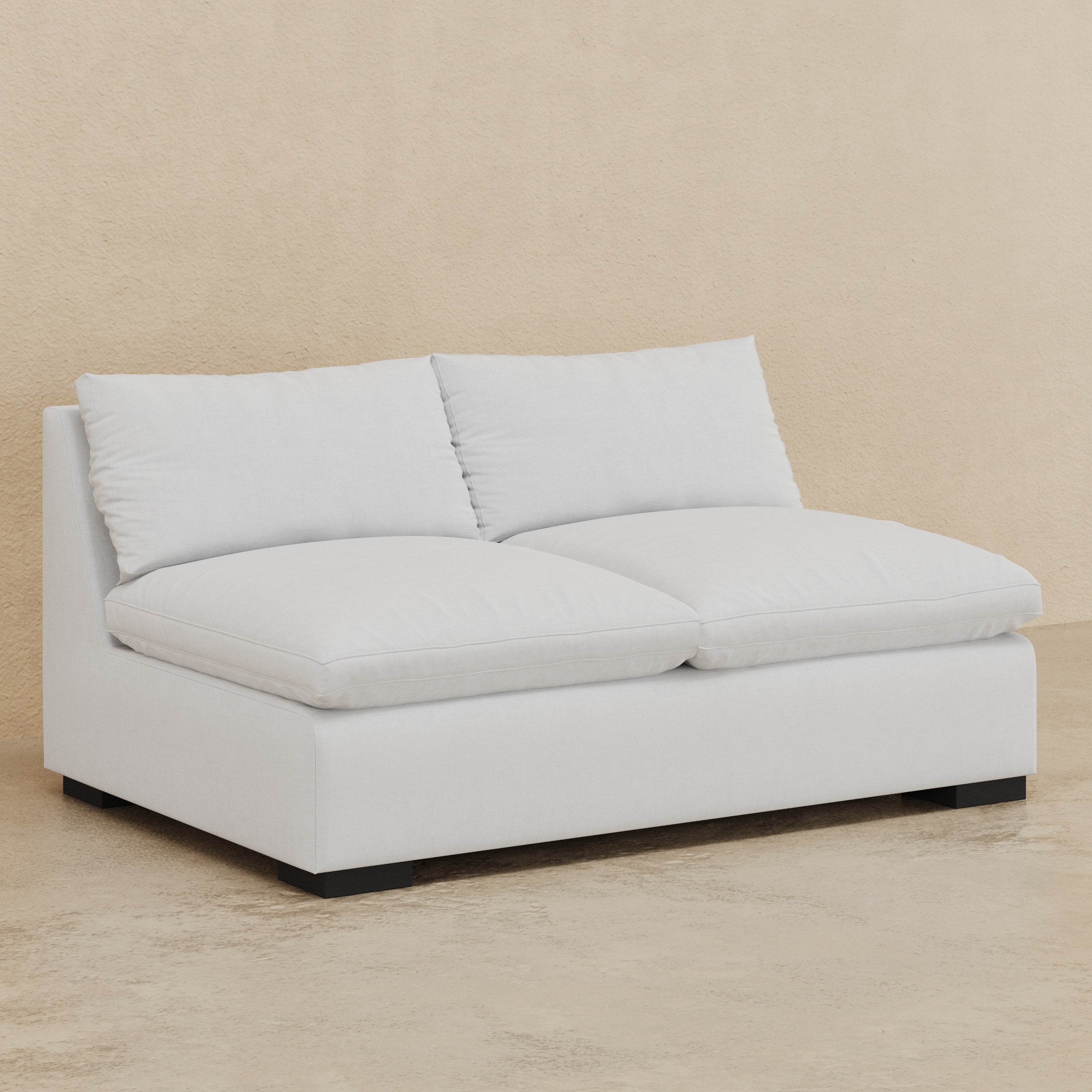 Isla Armless Loveseat (Custom) 40" Comfy Depth #MWS Options 1