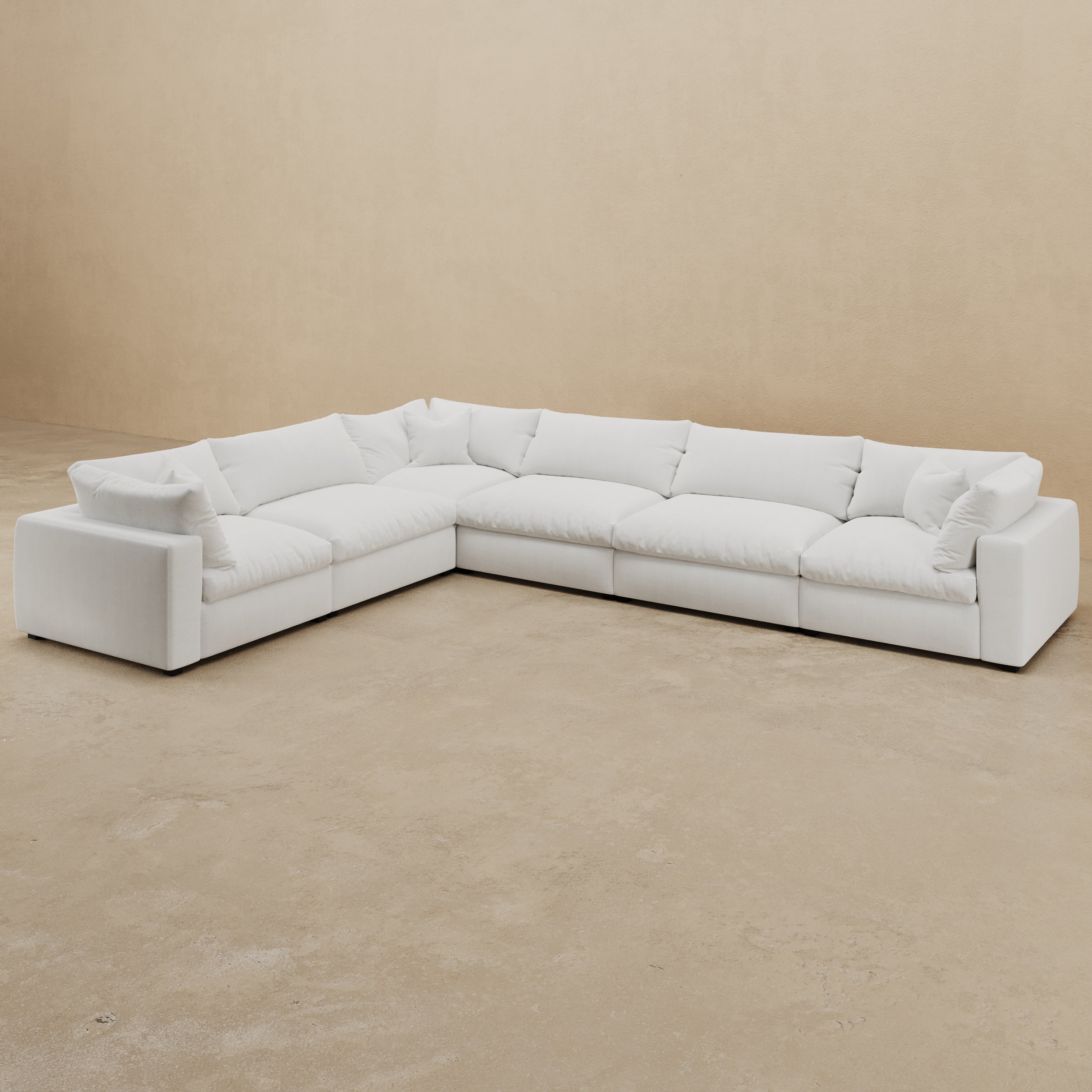 Nimbus 2 x 3 Modular Sectional (Custom) Down Alternative (Micro Gel) #MWS Options 1