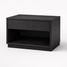 Lotus Night Table (Custom) Antique Black Smooth