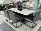 Aysha Dining Table - Quartz Top (Custom)