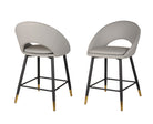 Mila Counter Stool (Set of 2) Grey