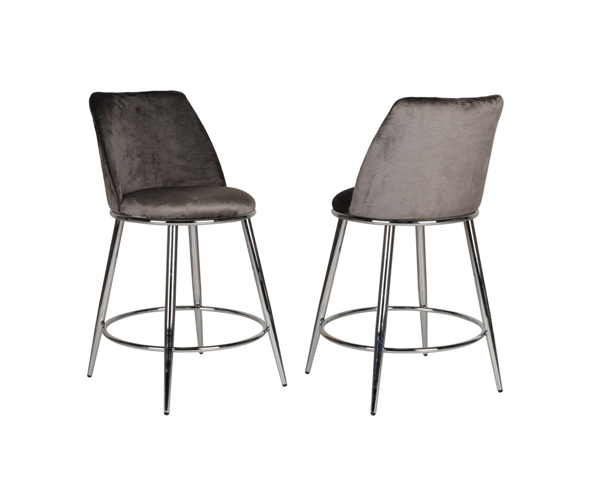 Nova Counter Stool (Set of 2) Grey