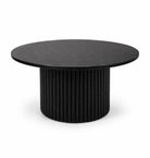 Black Marble Coffee Table - Round