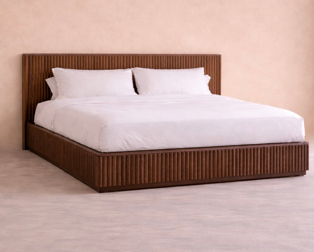 Lotus Platform Bed - Wooden (Custom)