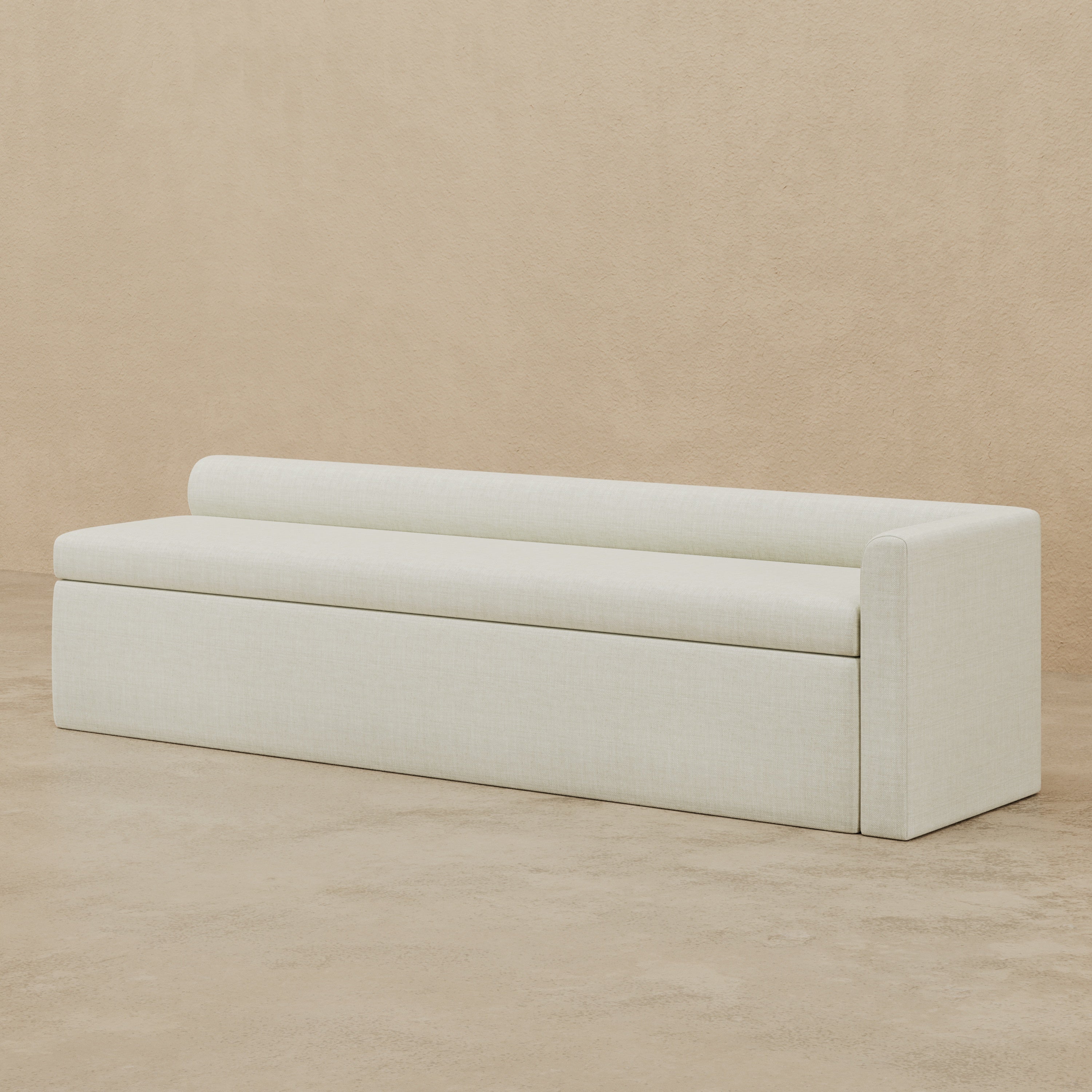 Fergus Storage Corner Bench (Custom) 72”L 24”H RHF Corner #MWS Options 2