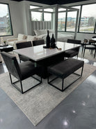 Aysha Dining Table - Quartz Top (Custom)