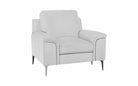 Alma Chair - Top Grain Leather Silver Grey