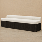 Fergus Fluted Bench (Custom) 84”L 32”H Antique Black #MWS Options 1