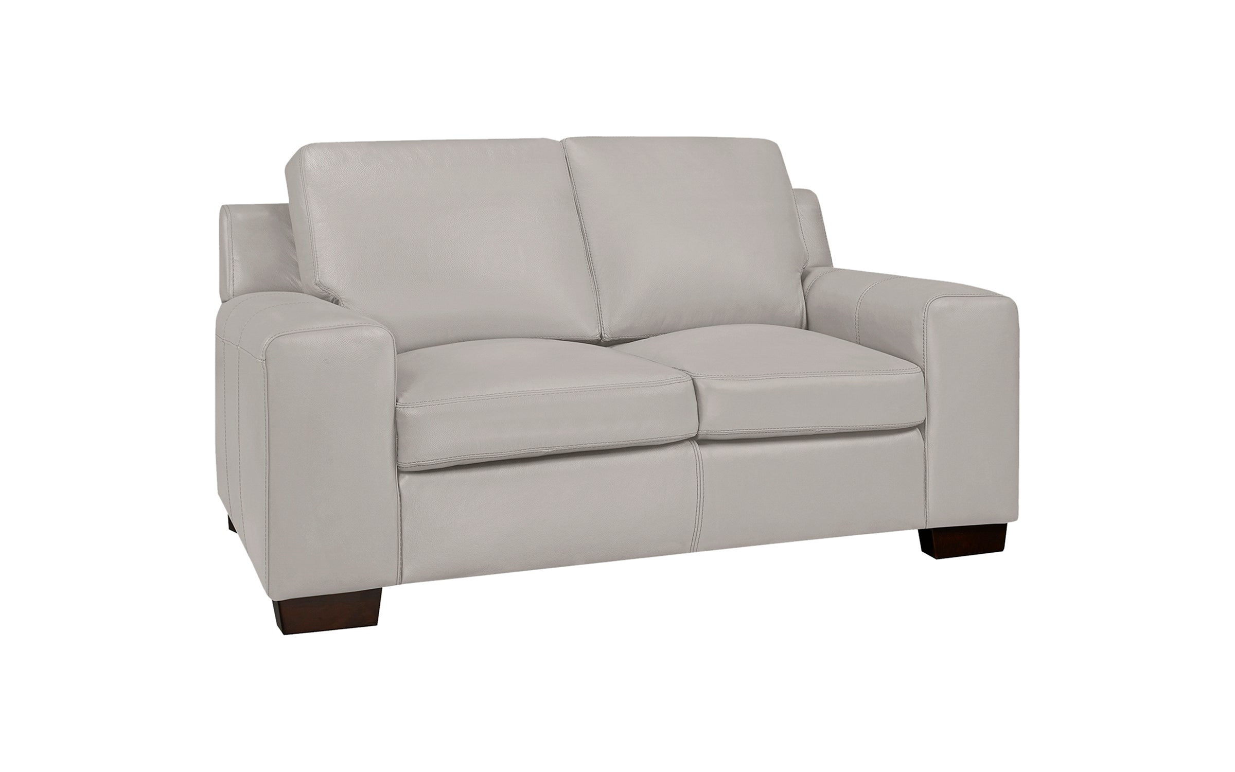 Bailey Loveseat - Top Grain Leather Cloud Grey