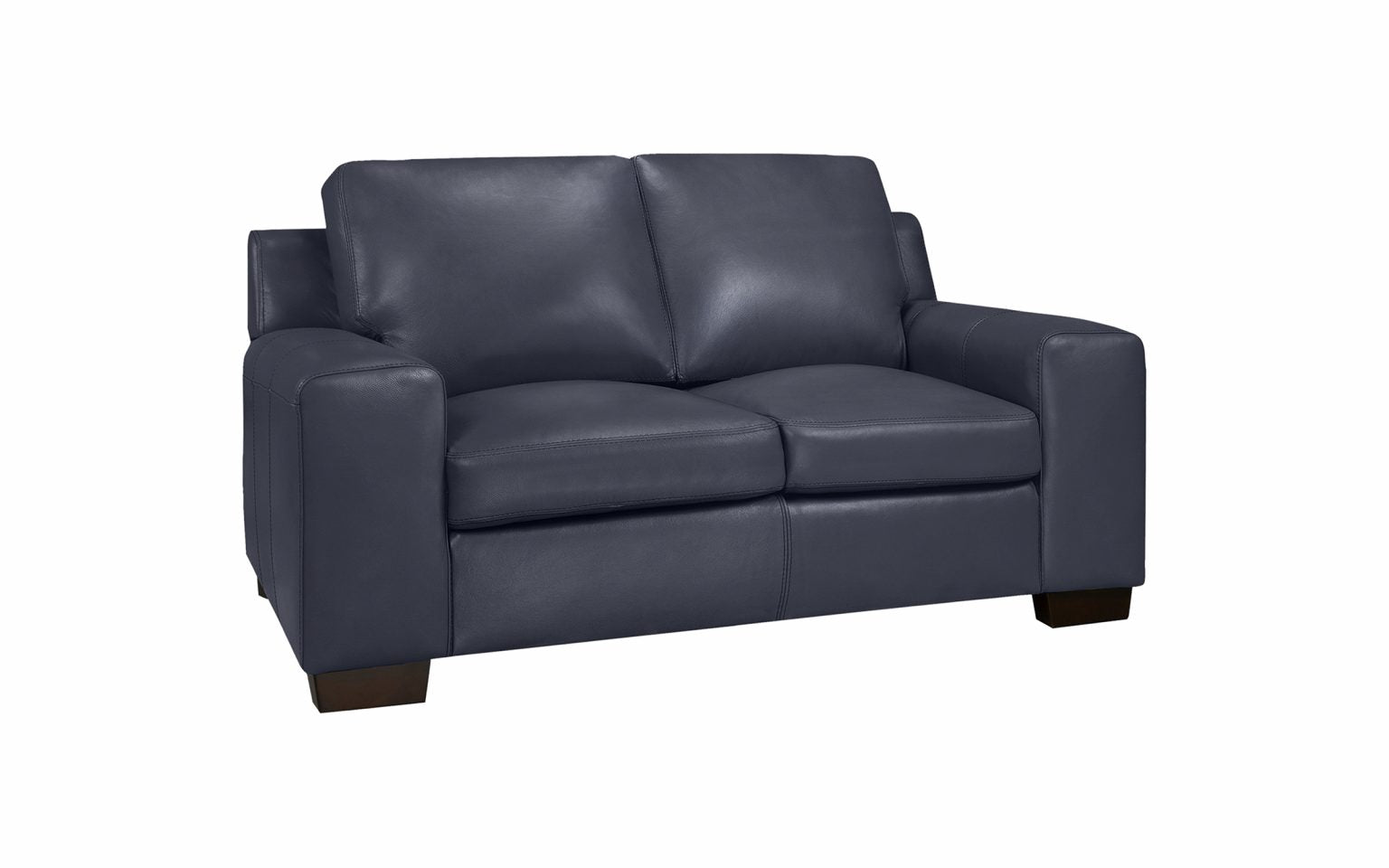 Bailey Loveseat - Top Grain Leather Navy