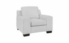 Bailey Chair - Top Grain Leather Silver Grey